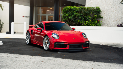 Porsche 992 Turbo S | Guards Red | on ANRKY XR-201 | Brushed Clear