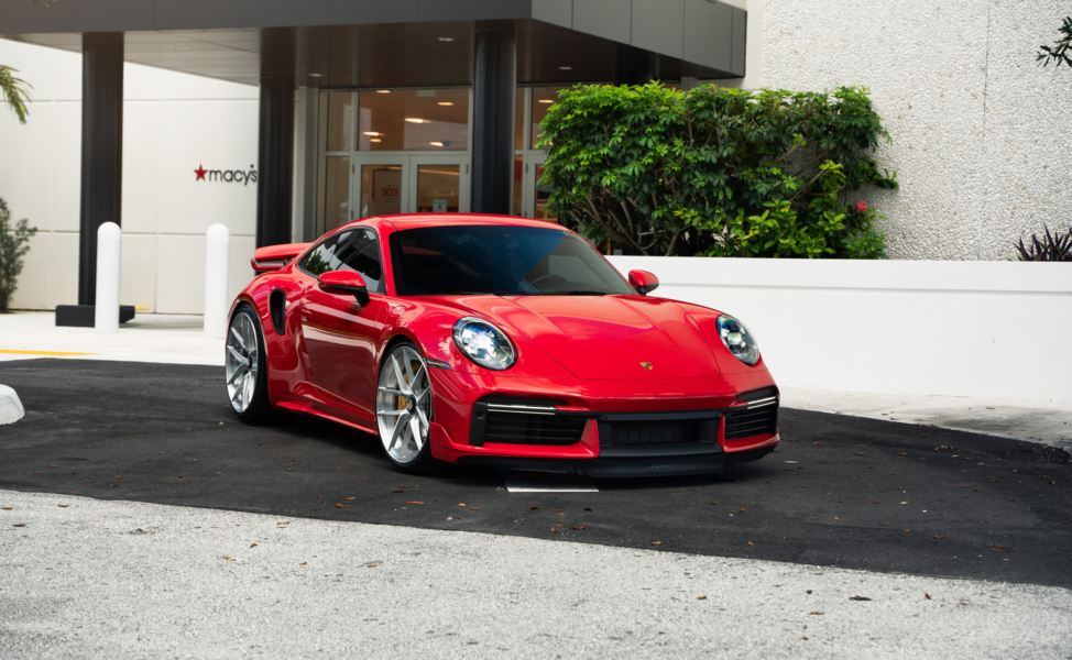 Porsche 992 Turbo S | Guards Red | on ANRKY XR-201 | Brushed Clear