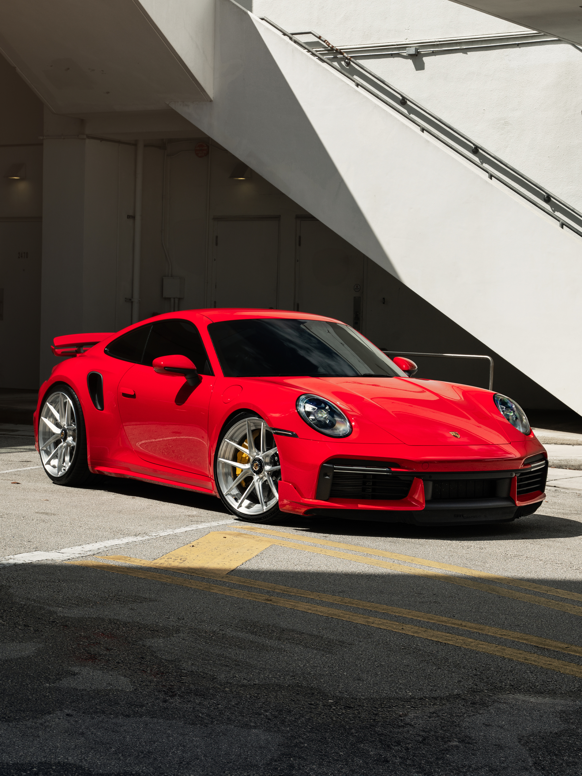 Porsche 992 Turbo S | Guards Red | on ANRKY XR-201 | Brushed Clear