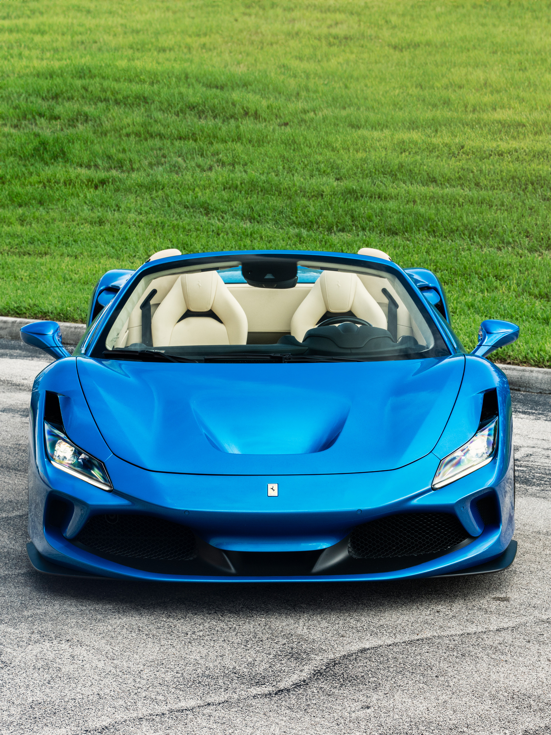 Ferrari F8 Corsa Blue on HRE 520 Polished