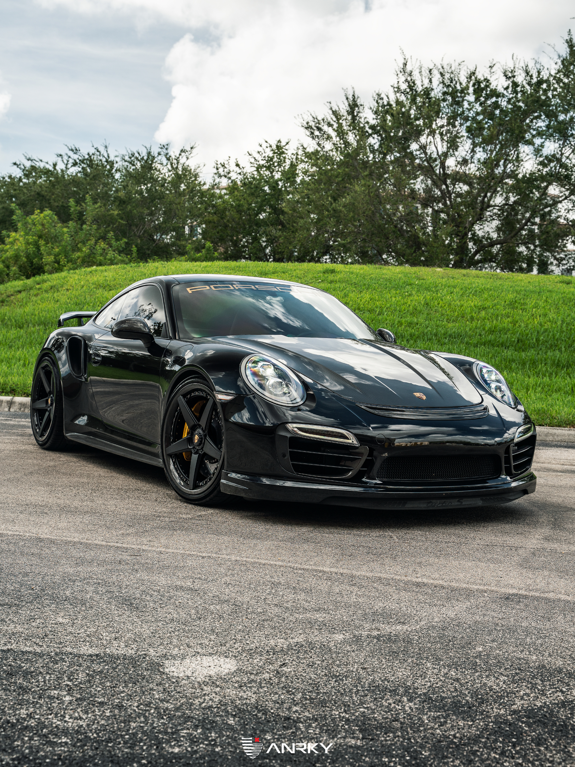 Porsche 991.1 Turbo S | Black | on ANRKY RS5.3C | Satin Black