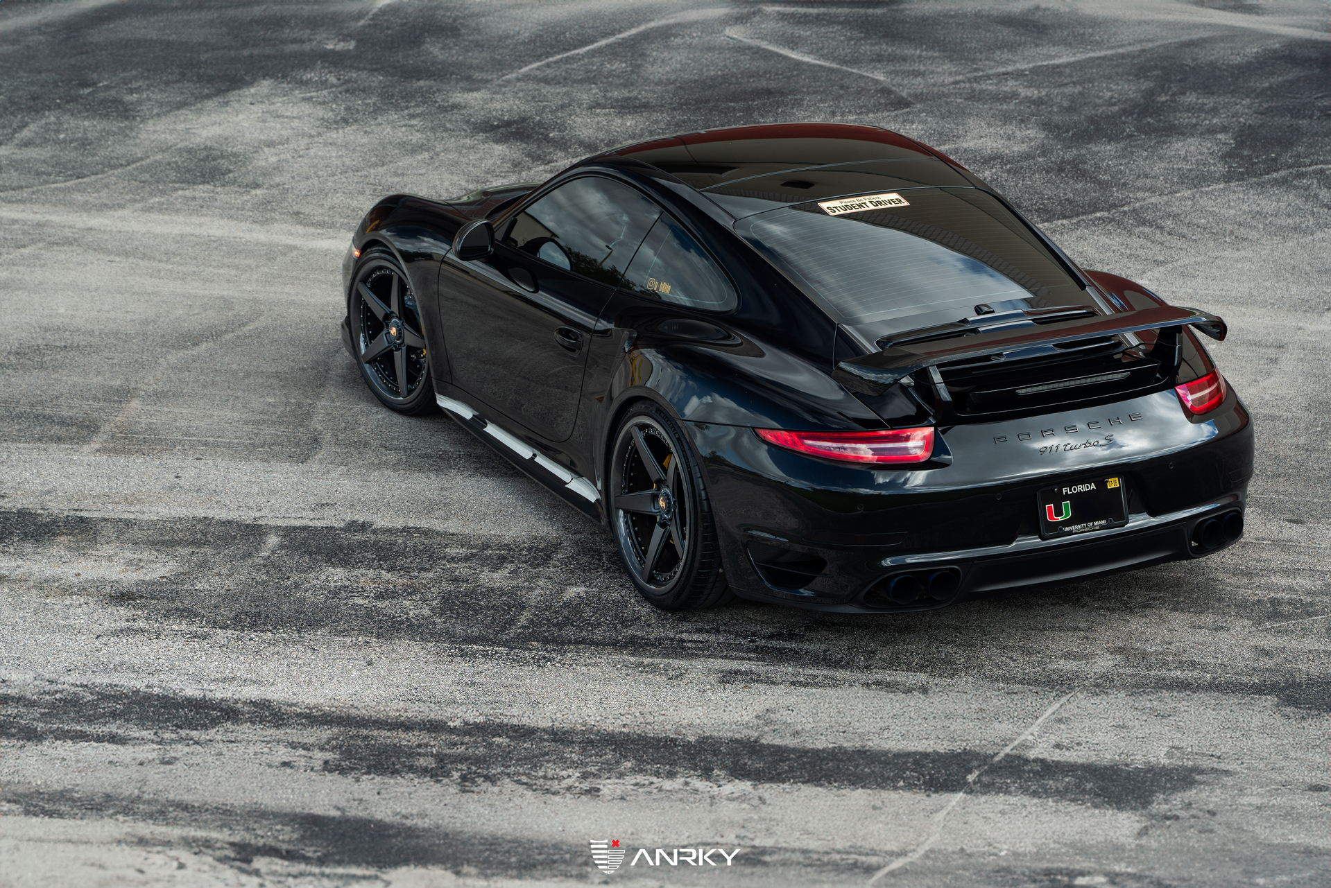 Porsche 991.1 Turbo S | Black | on ANRKY RS5.3C | Satin Black