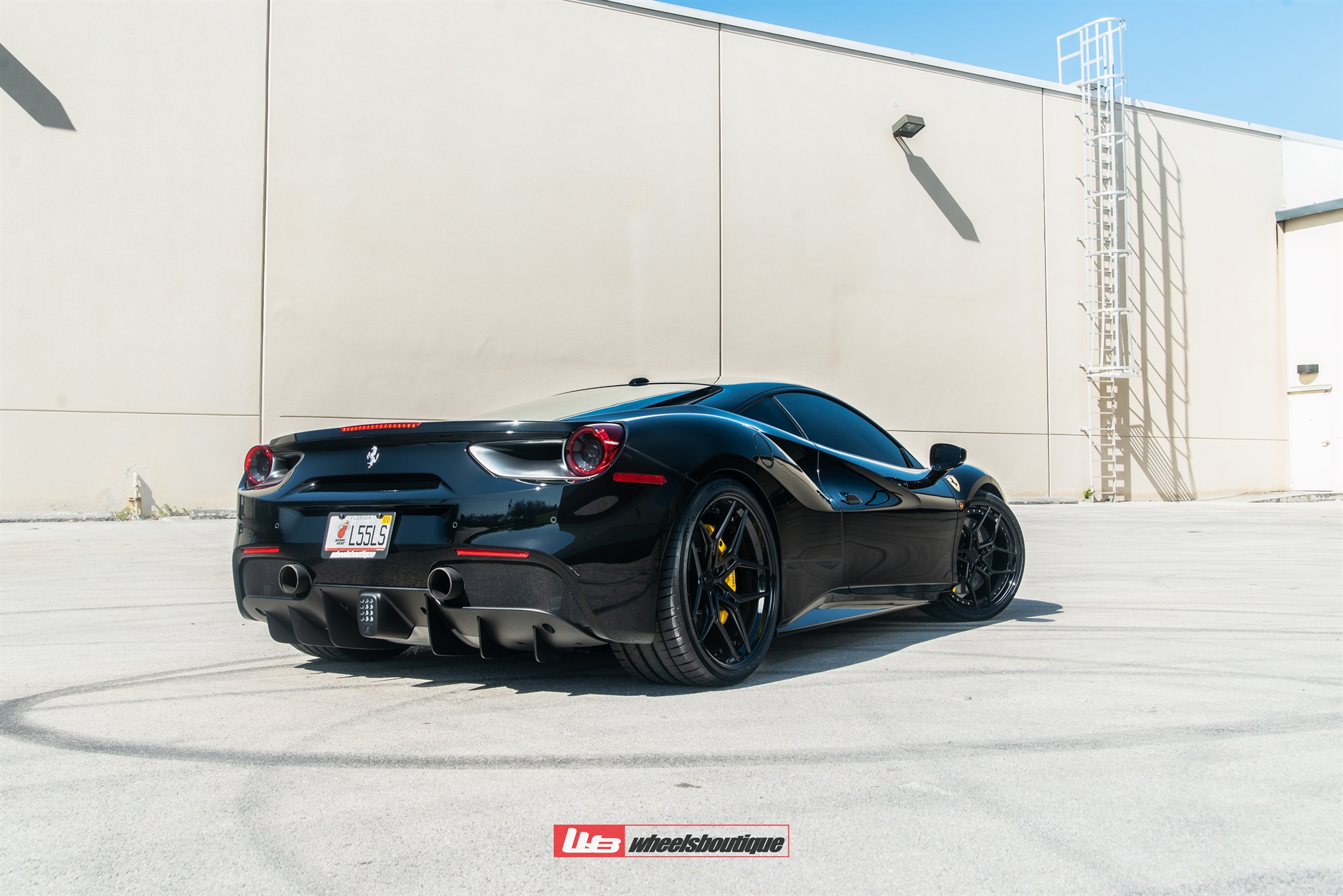 Ferrari 488 GTB | Nero | on ANRKY S3-X4 | Satin Black