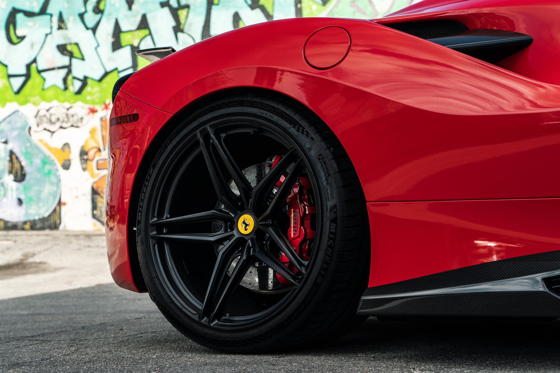 Ferrari 488 Spider | Rosso Corza | on HRE P107SC | Satin Black