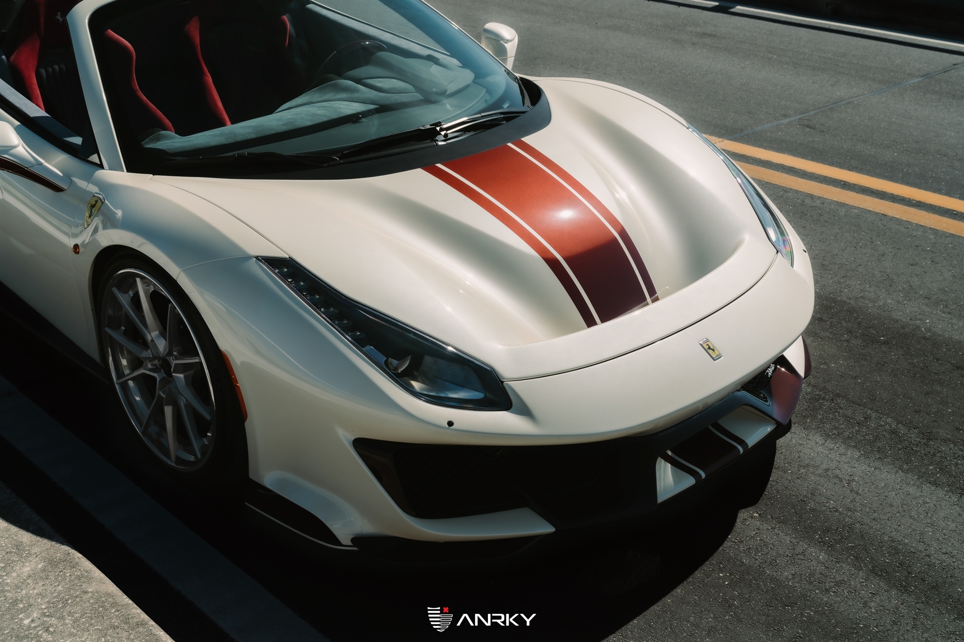 Ferrari 488 Pista | Sabia Del Desierto | on ANRKY AN32 | Frozen Polished Clear