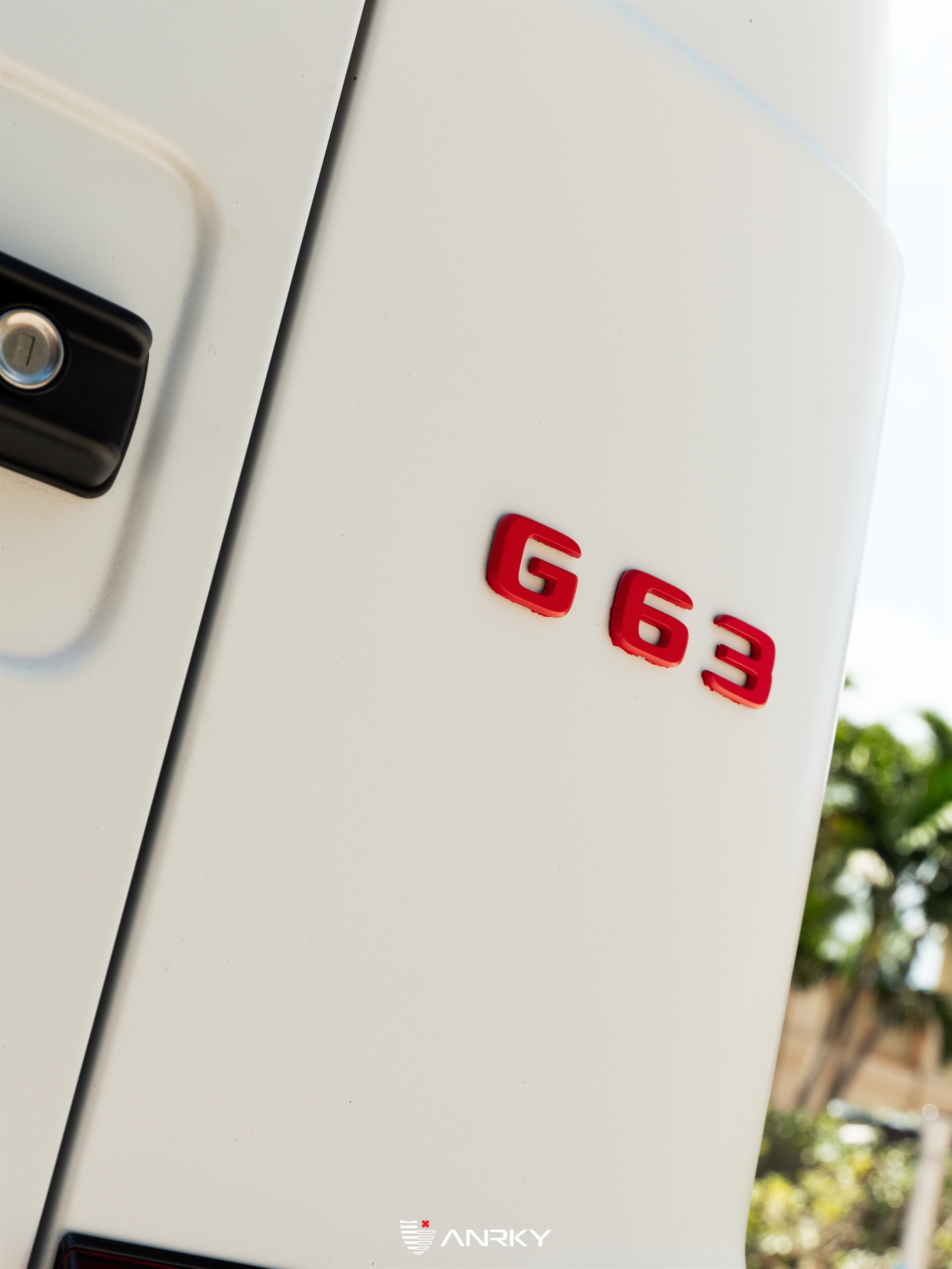 Mercedes Benz AMG G63 | Polar White | on ANRKY AN20 | Two Tone: Brushed Face + Gloss Black Window