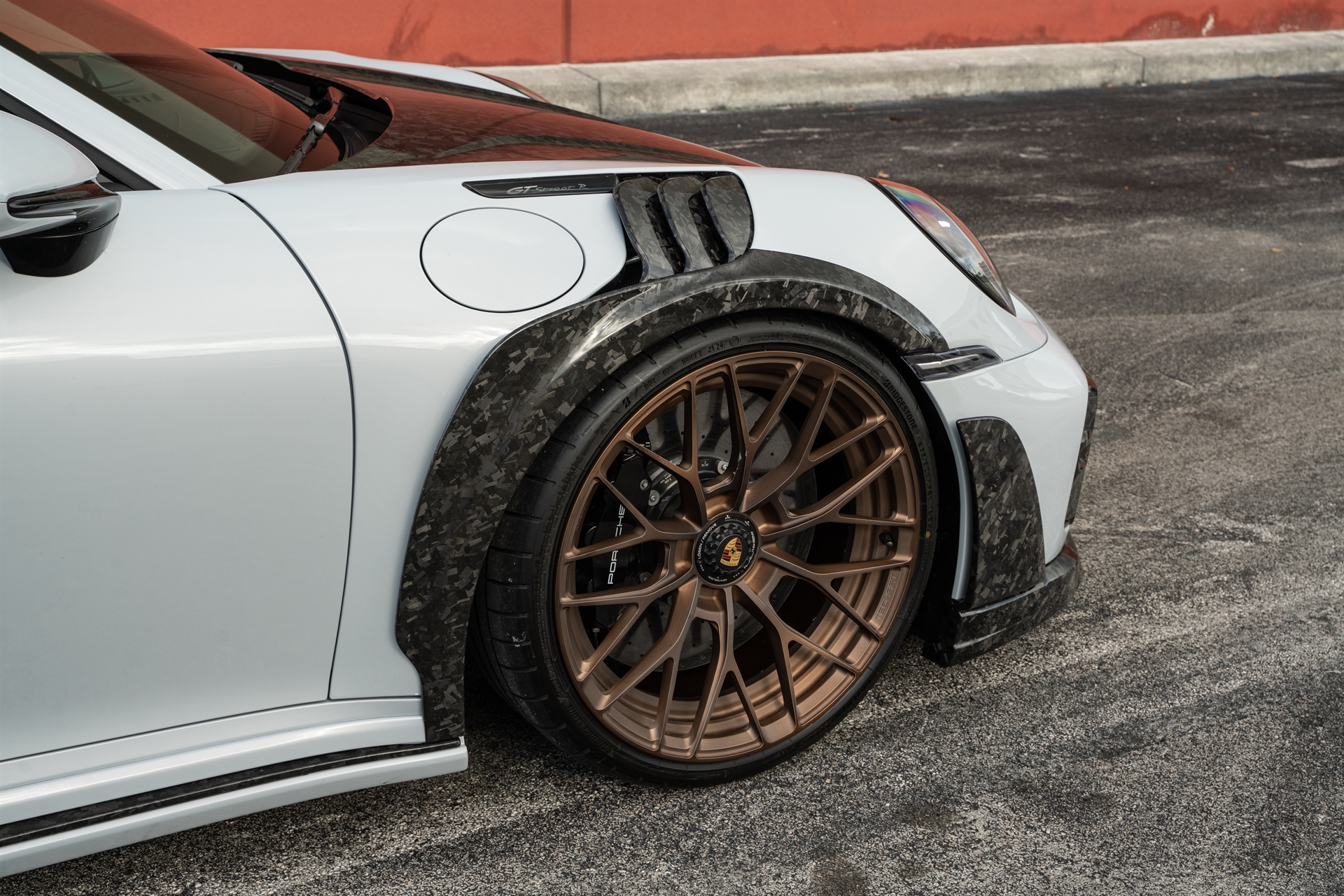 TECHART 992 Turbo S | GT-Street R America 1 of 10 | on ANRKY AN20 + AN20 Aerosport TECHART Wheels | Carrera White/ Satin Brushed Bronze