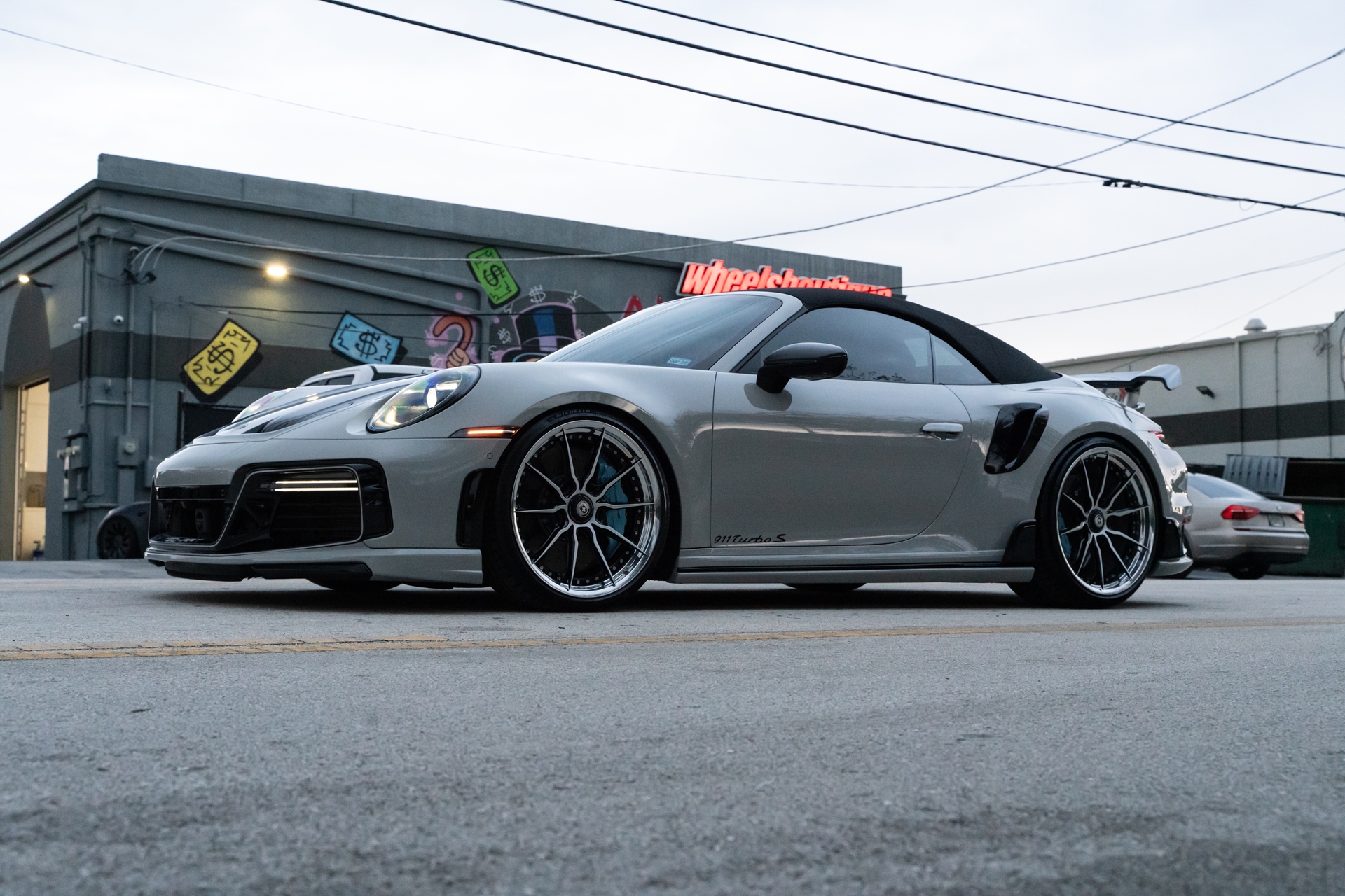 TECHART 992 Turbo S | Chalk | on HRE S104SC | Brushed Clear/ Gloss Black Window