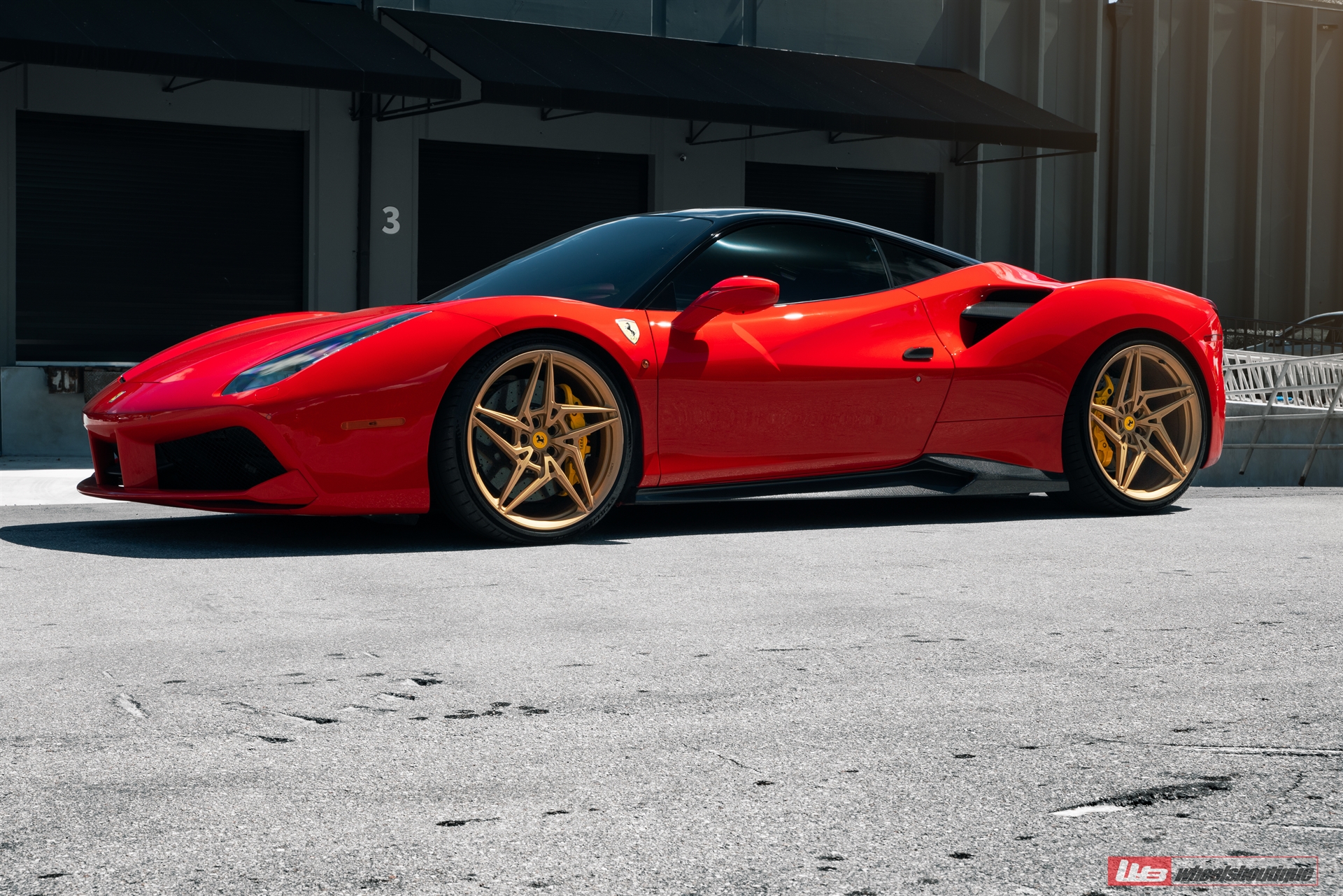 Ferrari 488 GTB | Rosso Corza | on ANRKY S1-X3 | Satin Gold