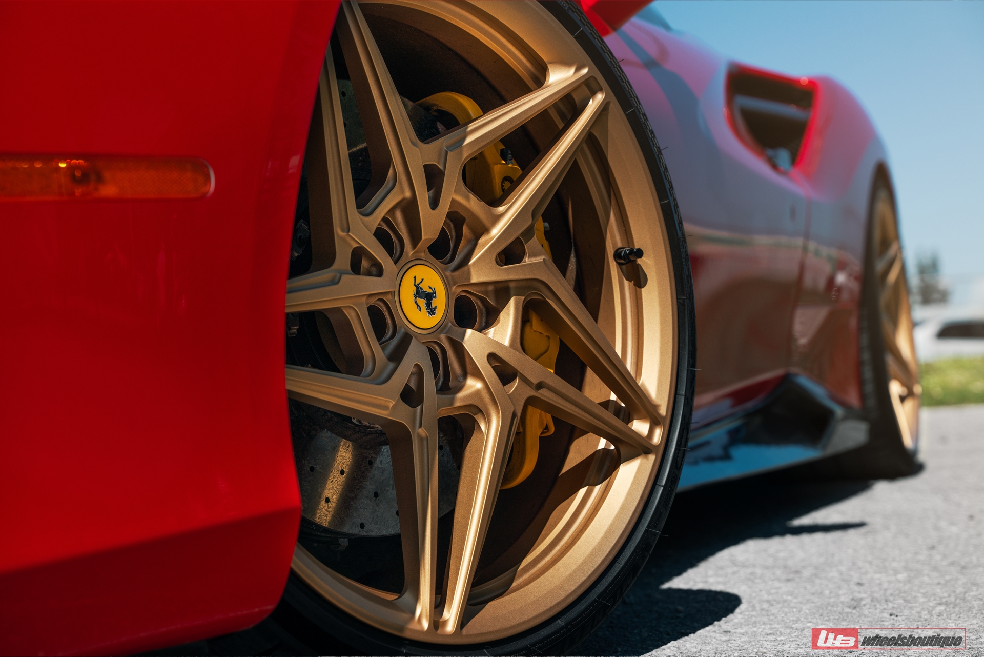 Ferrari 488 GTB | Rosso Corza | on ANRKY S1-X3 | Satin Gold