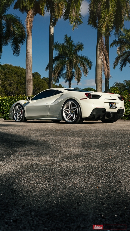 Ferrari 488 GTB | Bianco Fuji | on ANRKY S1-X3 | Brushed Clear