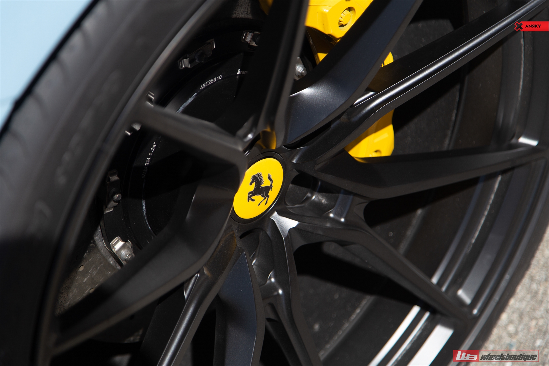 FERRARI 488 SPIDER | Azzuro La Plata | on ANRKY AN12 | Satin Black