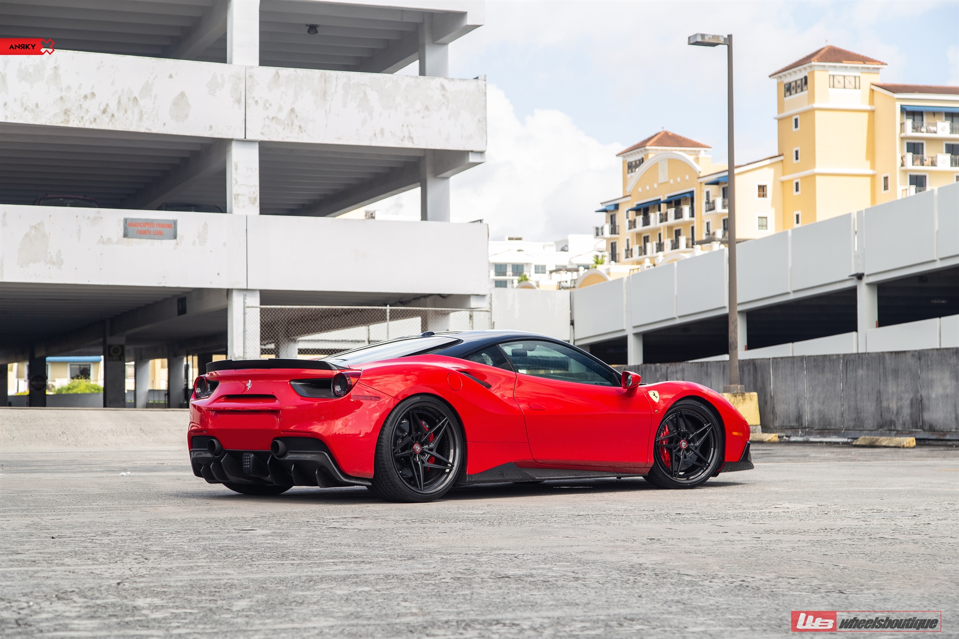FERRARI 488 GTB | Rosso Corsa | on ANRKY S3-X3 | Satin Black