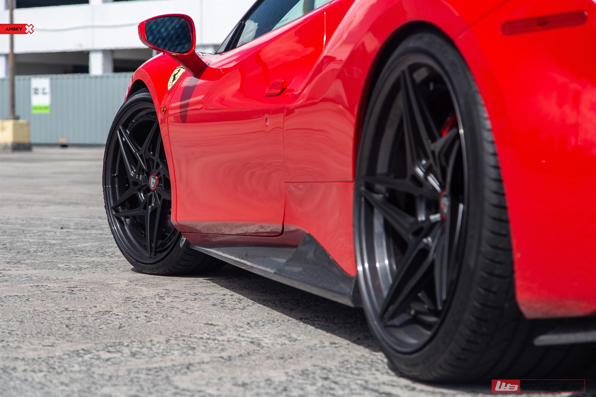 FERRARI 488 GTB | Rosso Corsa | on ANRKY S3-X3 | Satin Black
