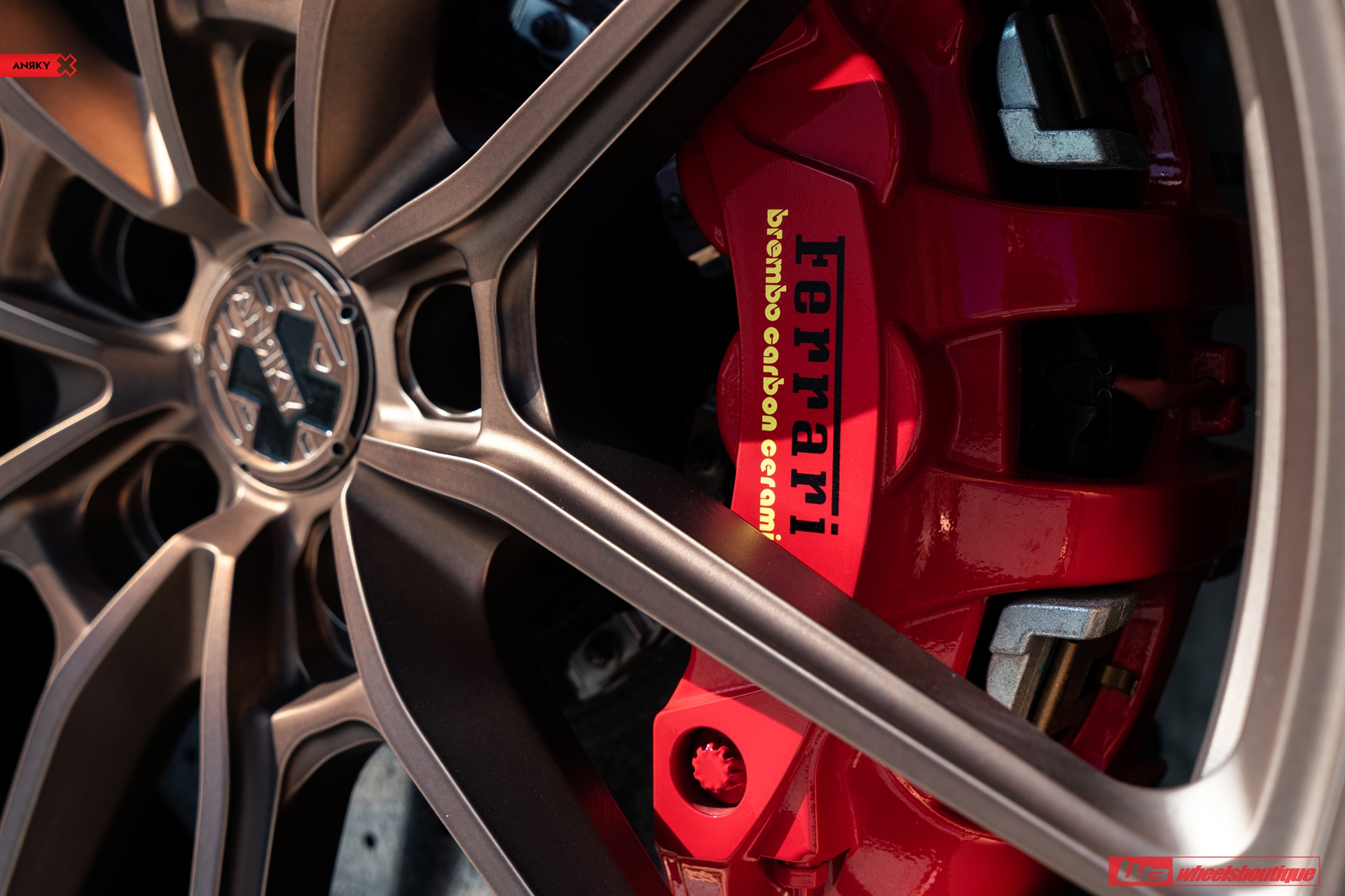 Ferrari 488 GTB | Bianco Avus | on ANRKY AN14 | Frozen Polished Bronze