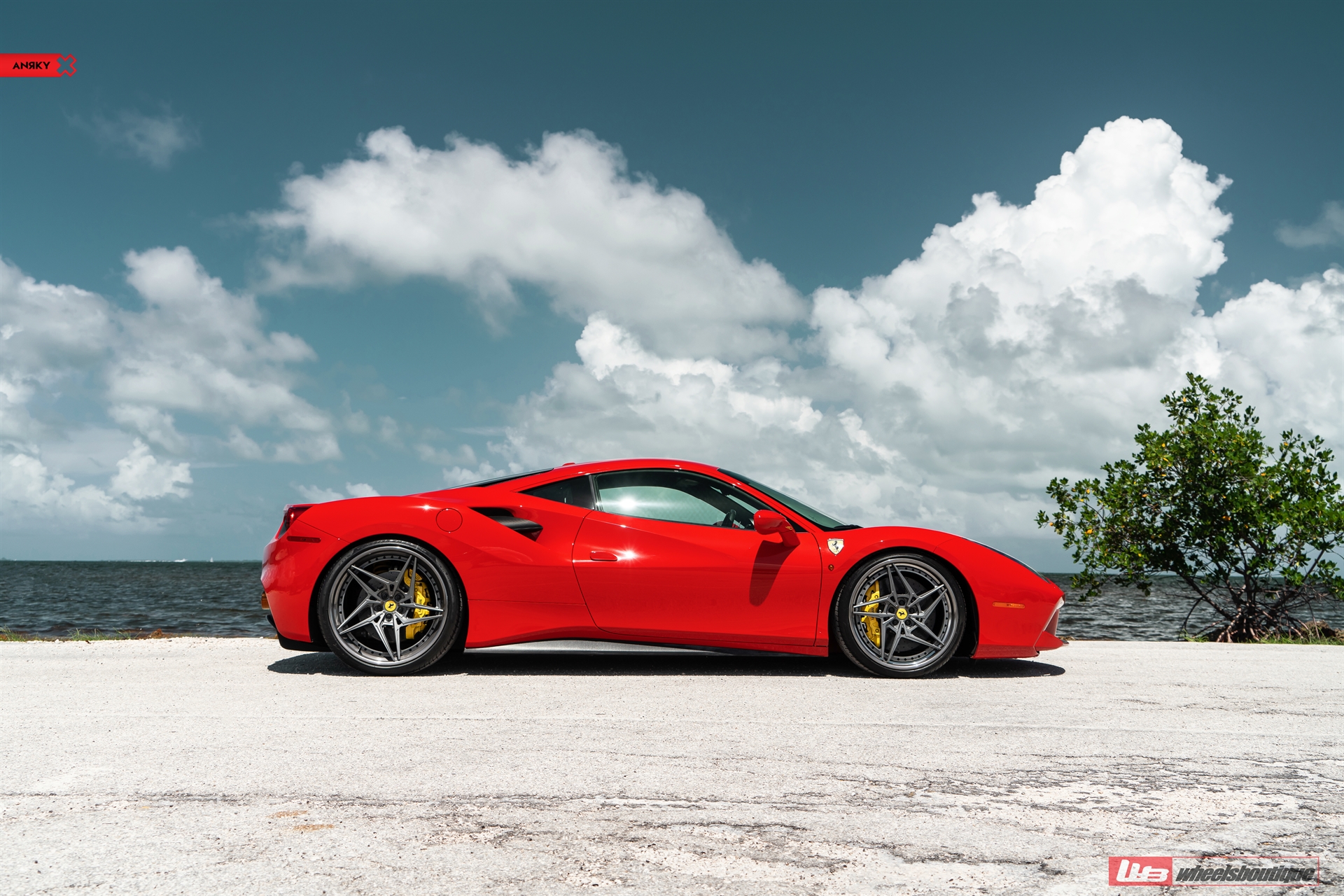 Ferrari 488 GTB | Rosso Corza | on ANRKY S3-X3 | Polished Smoke