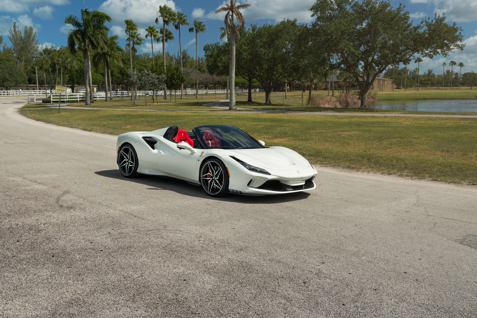 Ferrari F8 Spider | Bianco Avus | ANRKY S3-X1 | Two-Tone: Brushed Clear Face + Gloss Black Windows