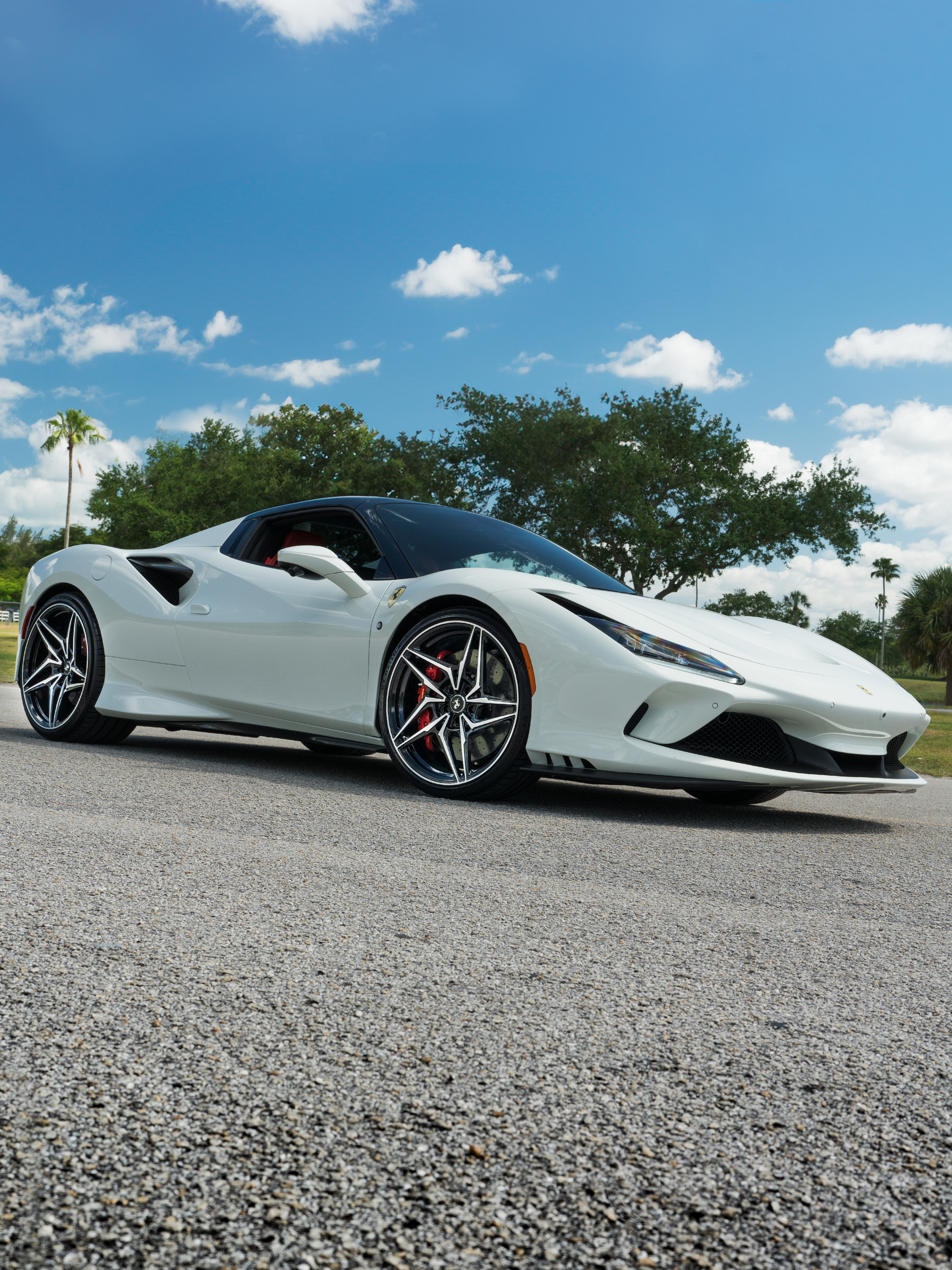 Ferrari F8 Spider | Bianco Avus | ANRKY S3-X1 | Two-Tone: Brushed Clear Face + Gloss Black Windows