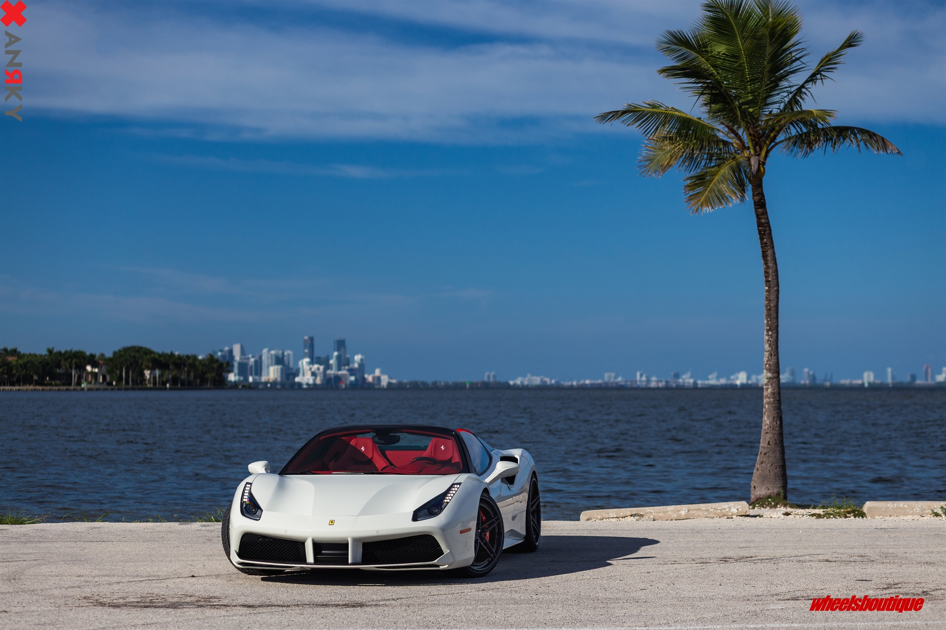 Ferrari 488 Spider | Bianco Avus | on ANRKY AN37 | Satin Black