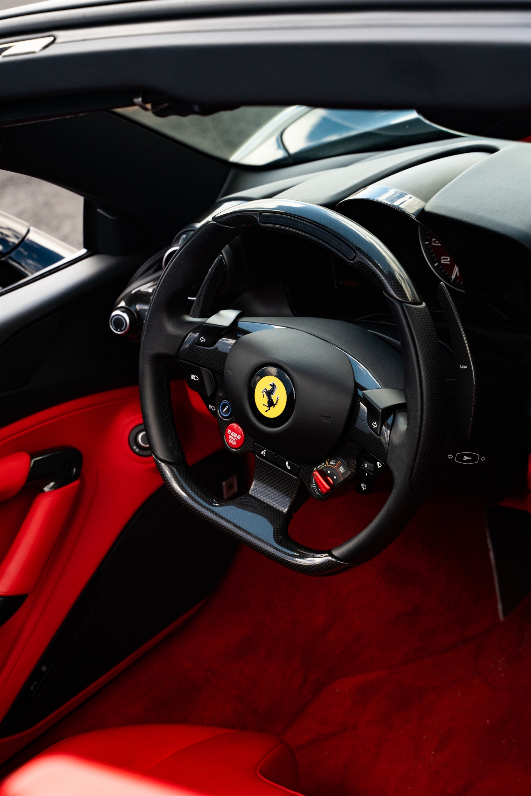 Ferrari F8 | Nero | on HRE 501M | Gloss Black