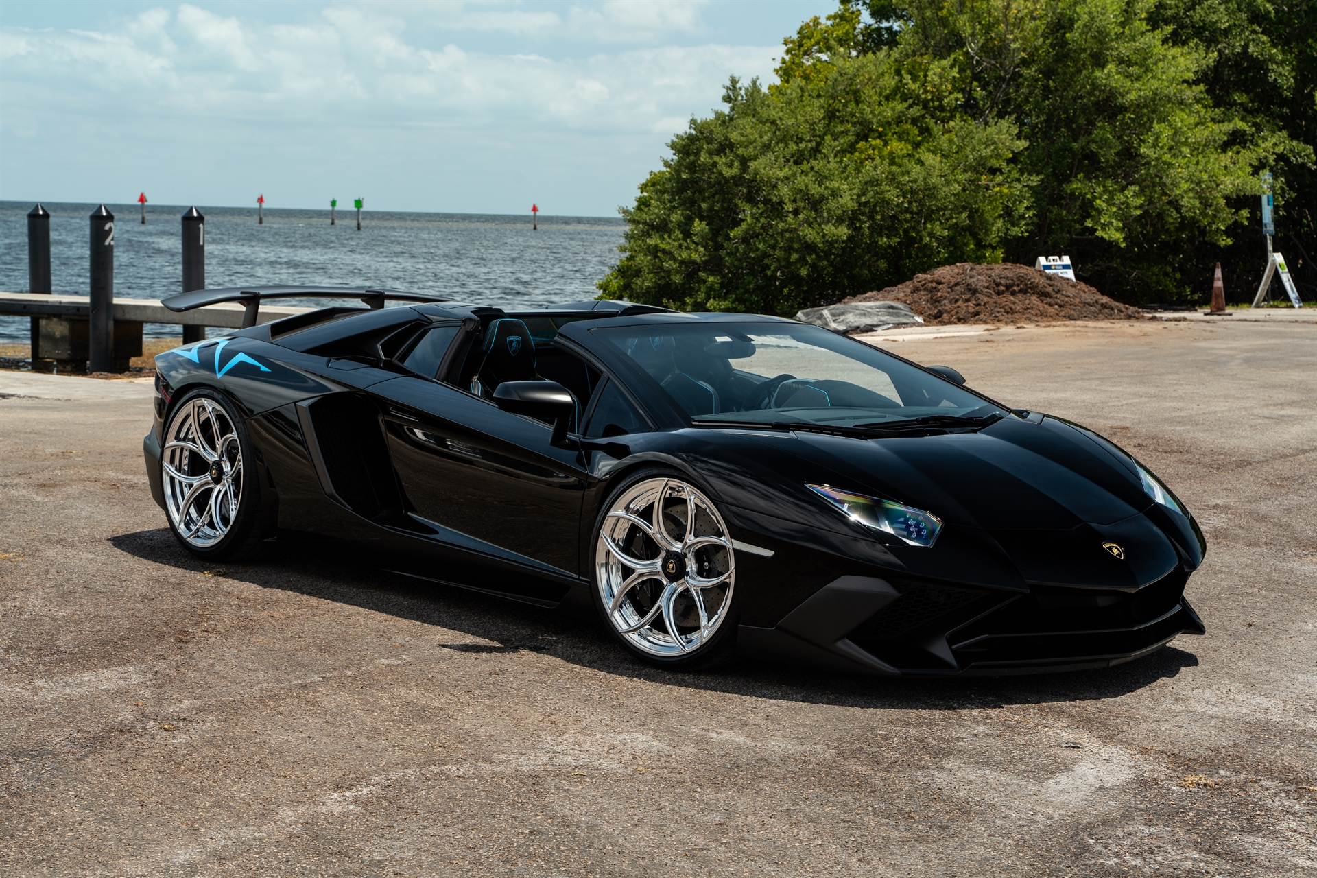 Lamborghini Aventador SV | Nero Noctis | on ANRKY S2-X0 | Polished Clear