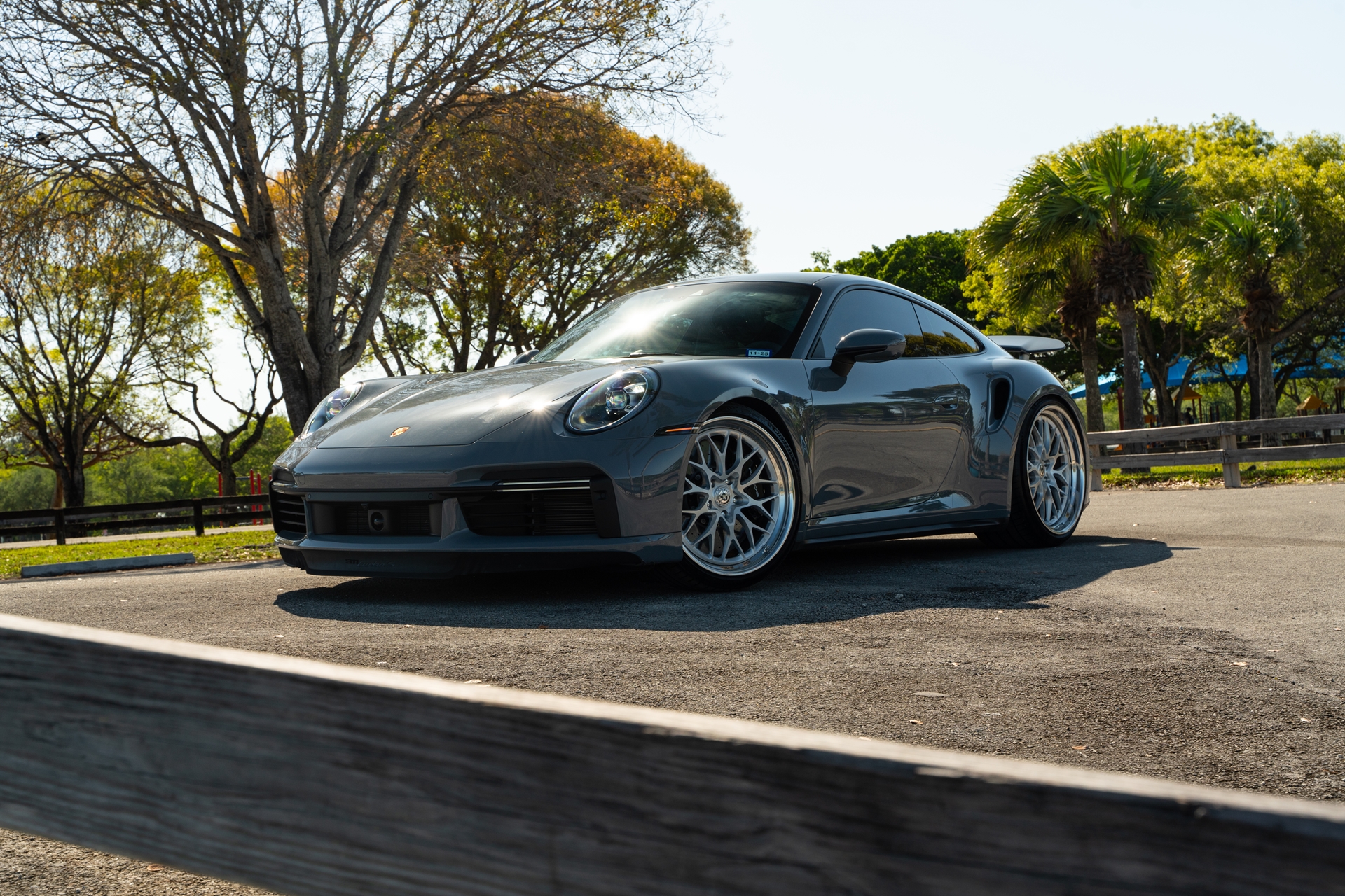 Porsche 992 Turbo S | Artic Gray | on HRE 520 FMR | Brushed Clear