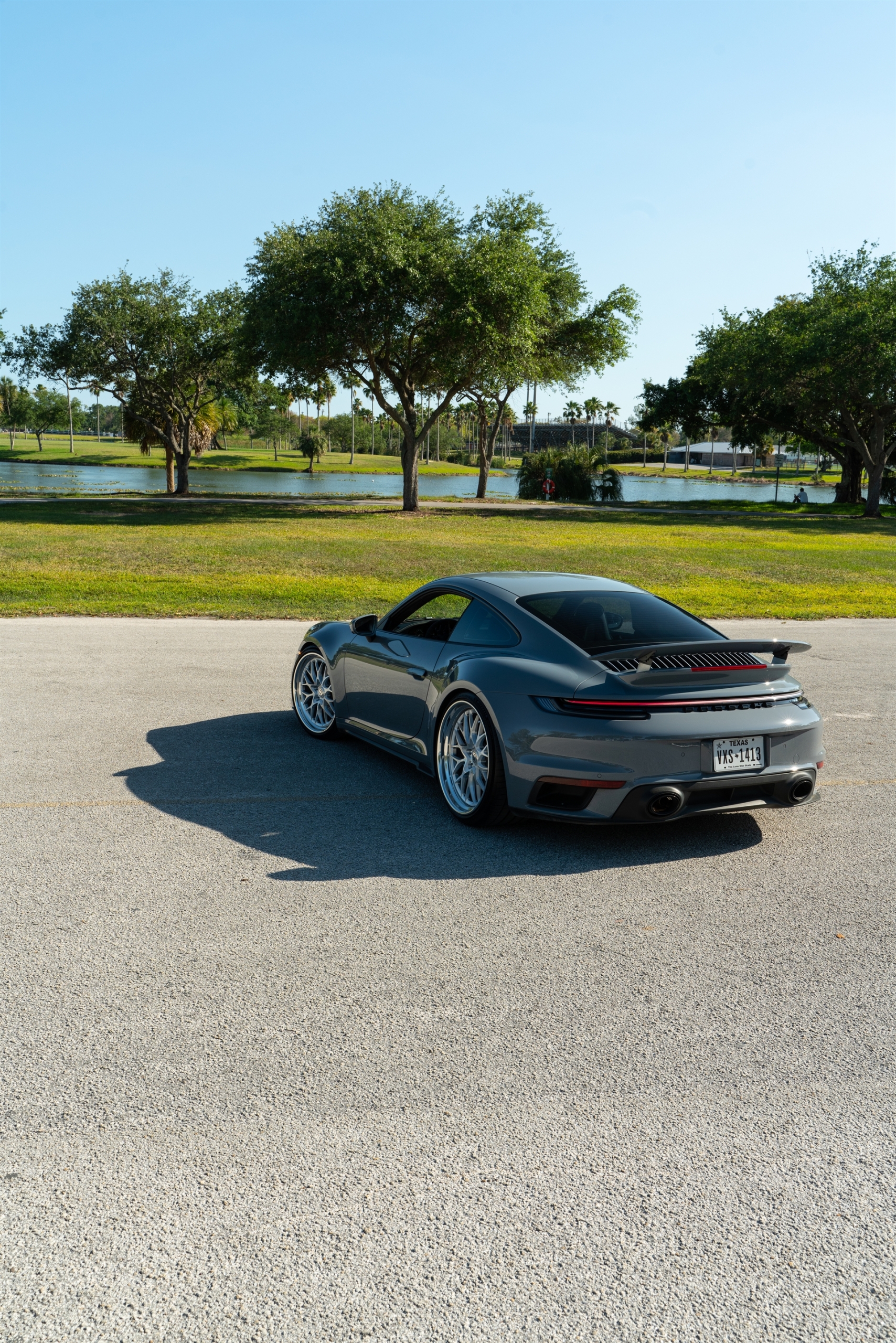 Porsche 992 Turbo S | Artic Gray | on HRE 520 FMR | Brushed Clear