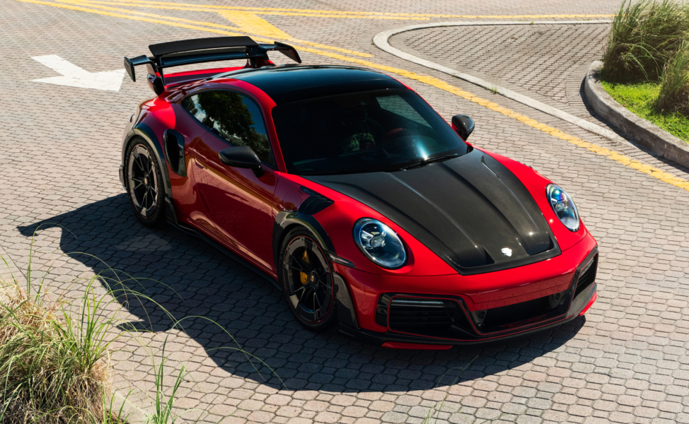 Techart Porsche 992 GT Street R America aerokit and Techart Wheels