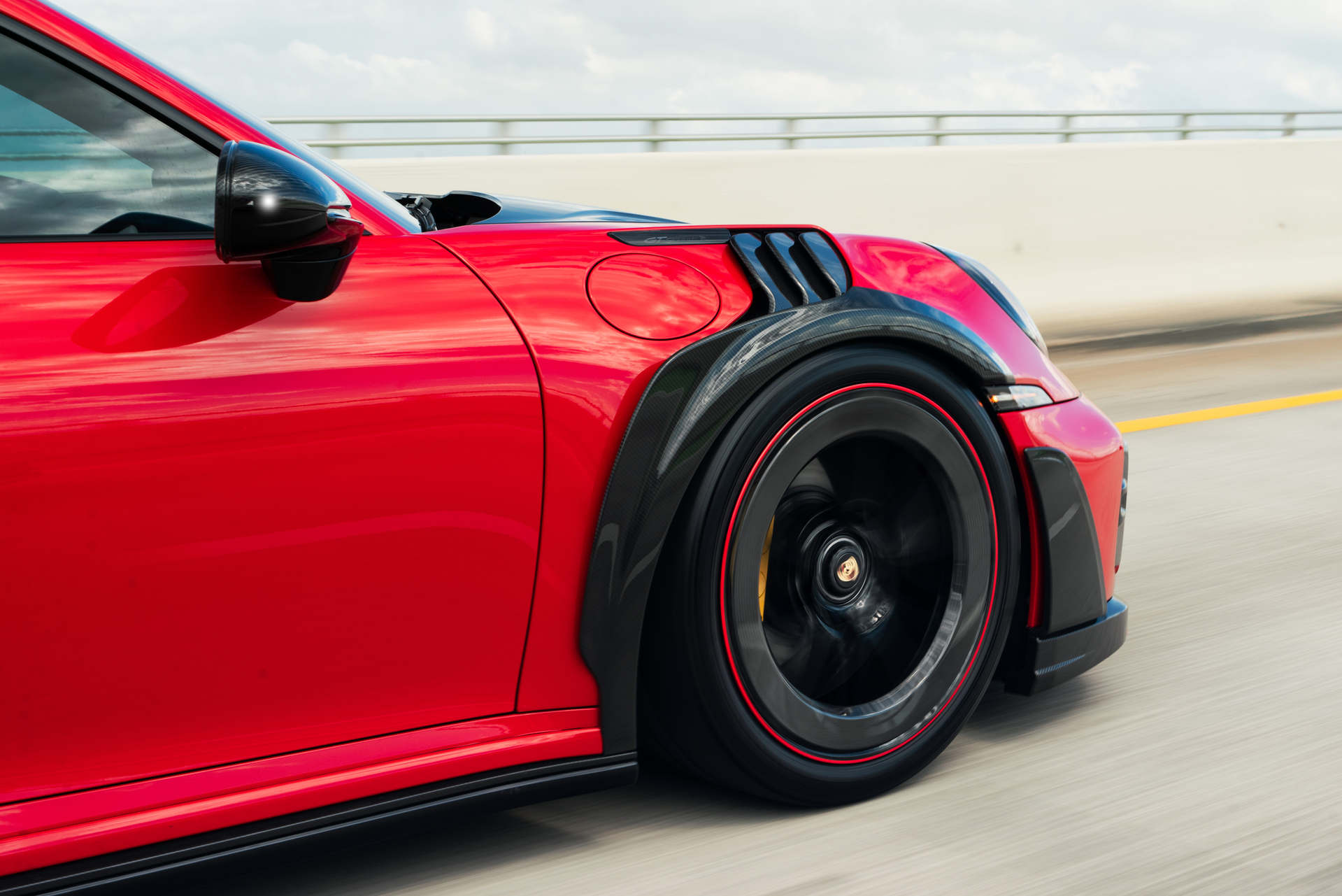 Techart Porsche 992 GT Street R America aerokit and Techart Wheels