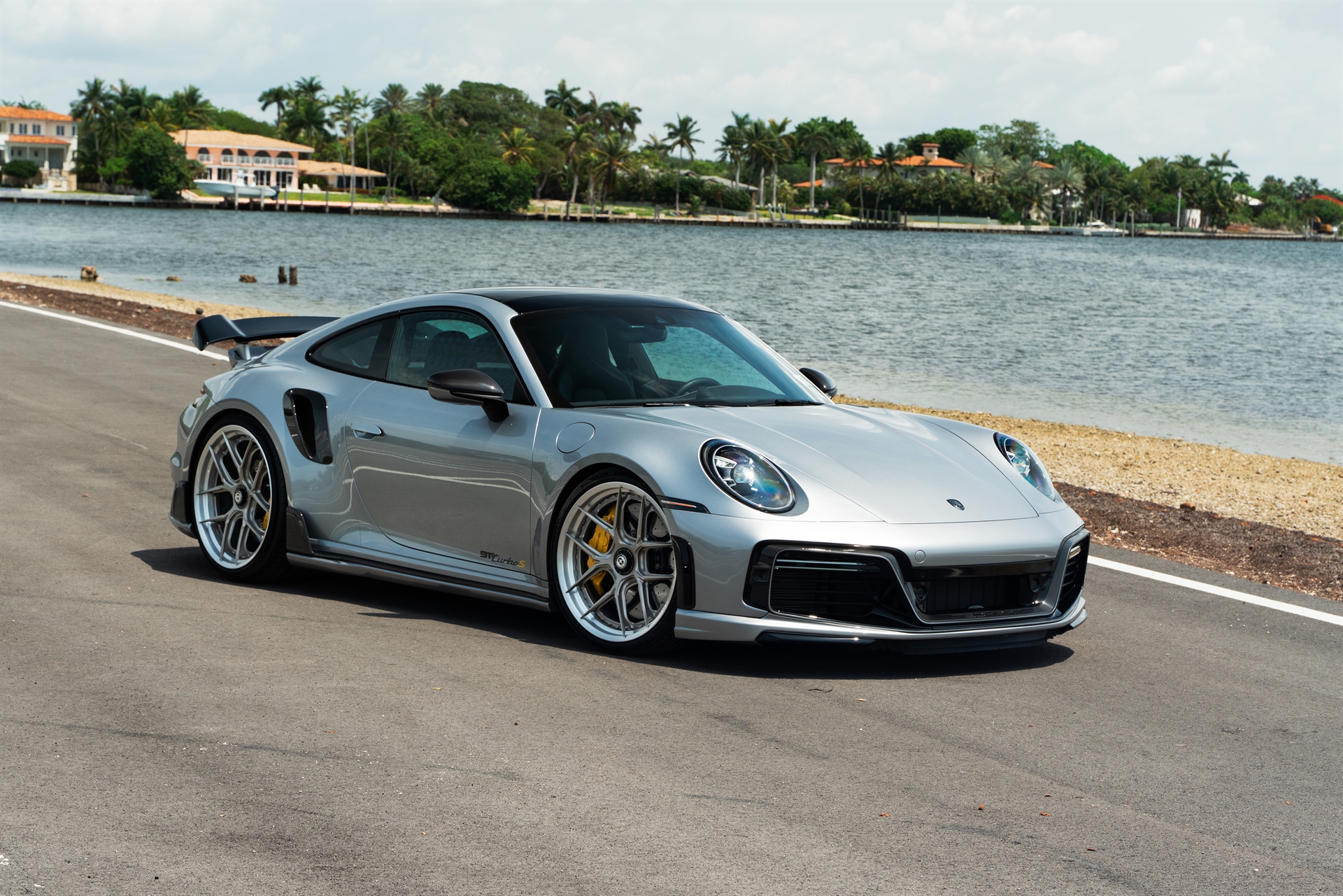 TECHART 992 Turbo S | GT Silver | on HRE S101SC | Satin White Gold