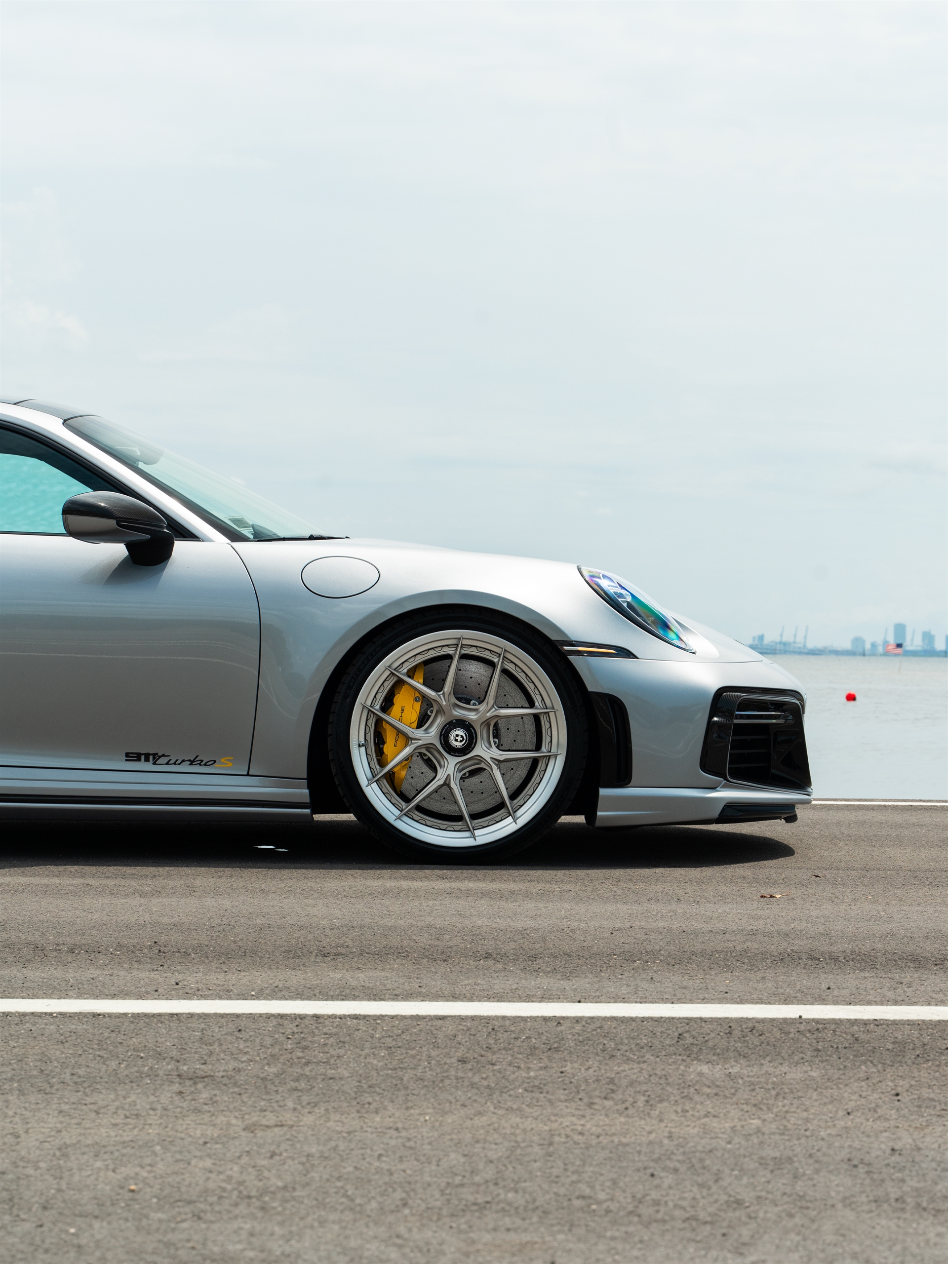 TECHART 992 Turbo S | GT Silver | on HRE S101SC | Satin White Gold