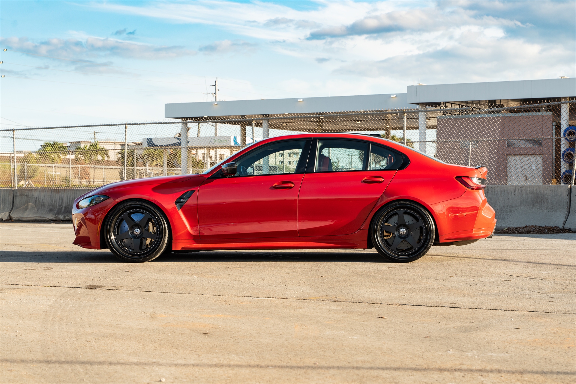 BMW G80 M3 | Toronto Red | on HRE Classic 305 | Satin Black