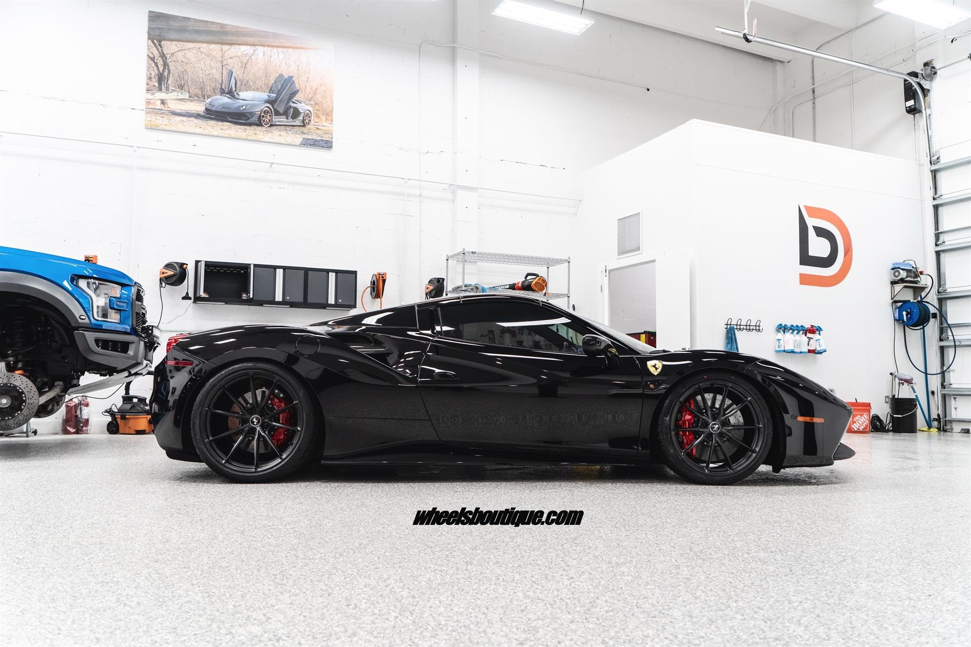 Ferrari 488 Spider | Nero | HRE P104SC | Satin Black