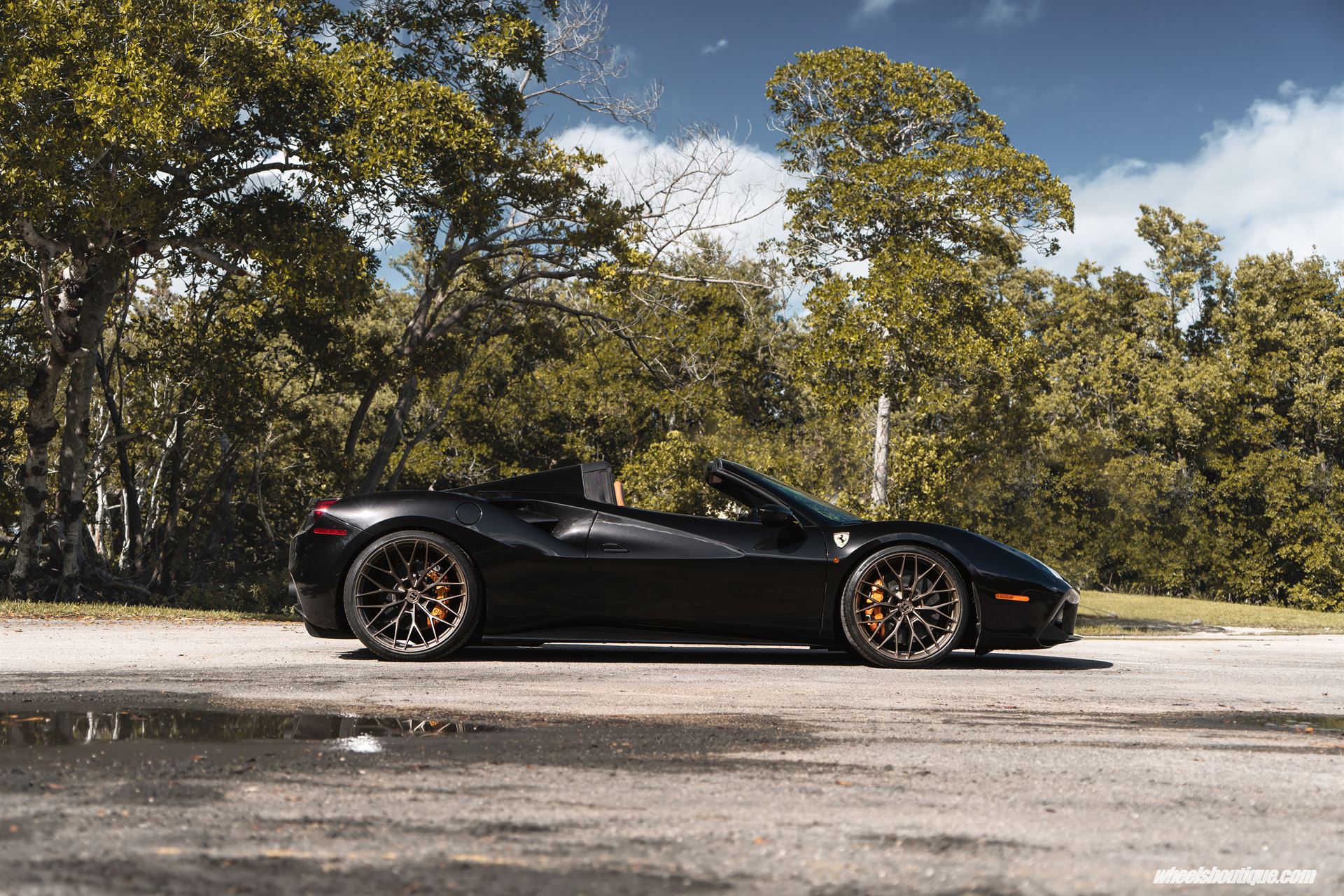 Ferrari 488 Spider | Nero | on ANRKY AN10 | Satin Bronze