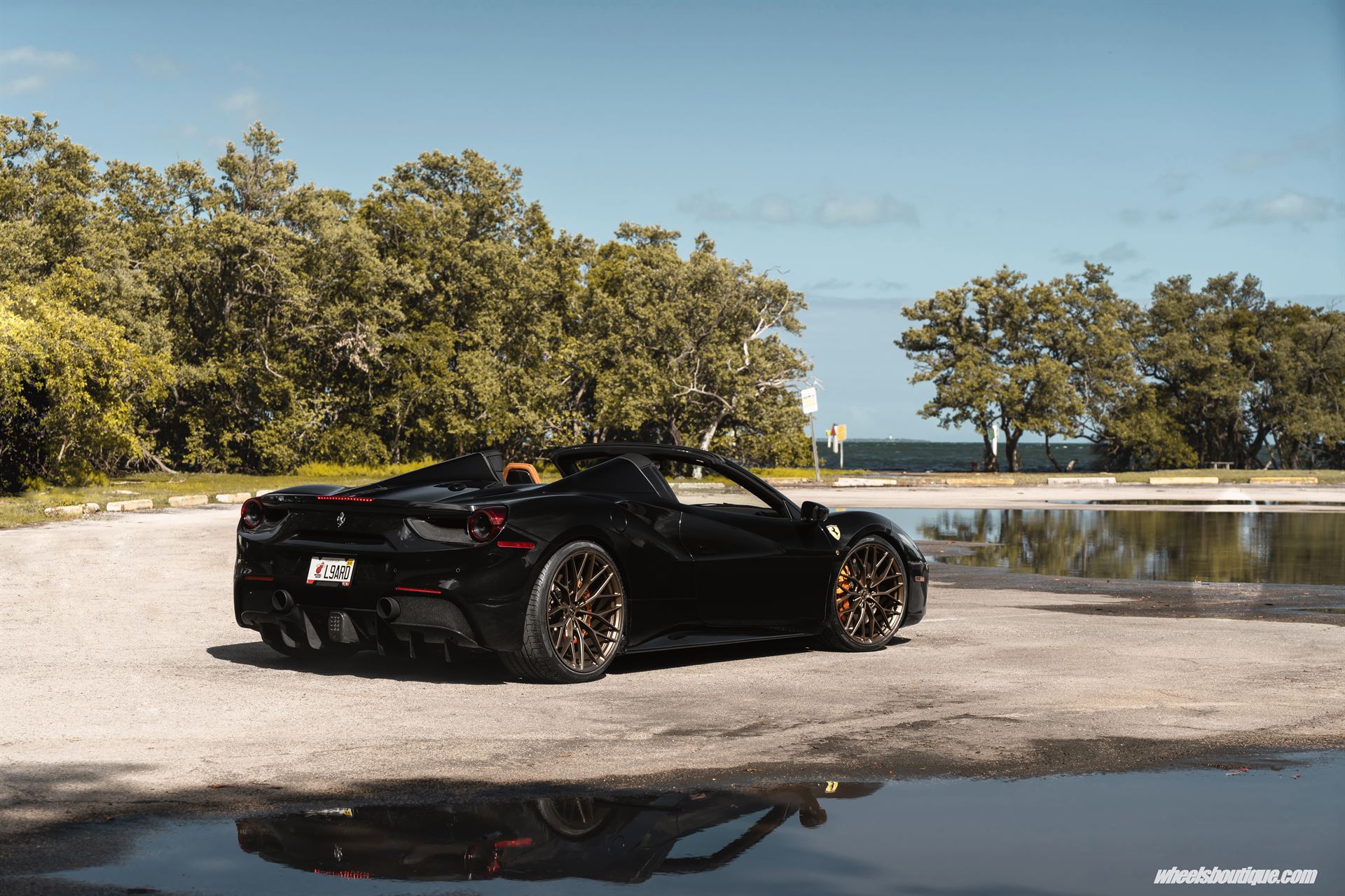 Ferrari 488 Spider | Nero | on ANRKY AN10 | Satin Bronze