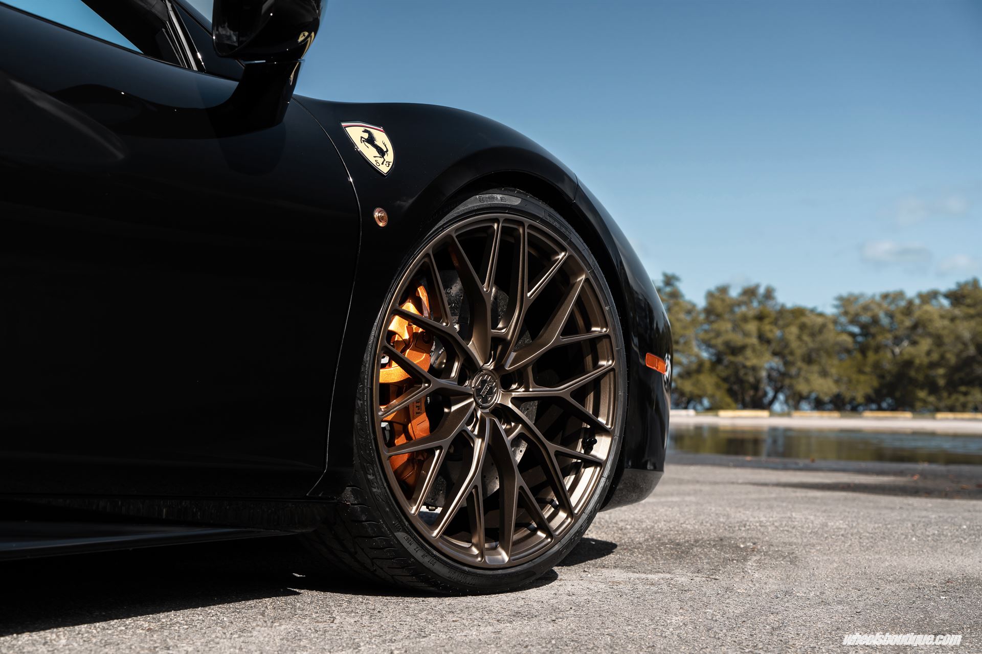 Ferrari 488 Spider | Nero | on ANRKY AN10 | Satin Bronze