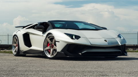 Lamborghini Aventador SV Roadster | Ballon White | ANRKY RS5.3 | Satin White Gold