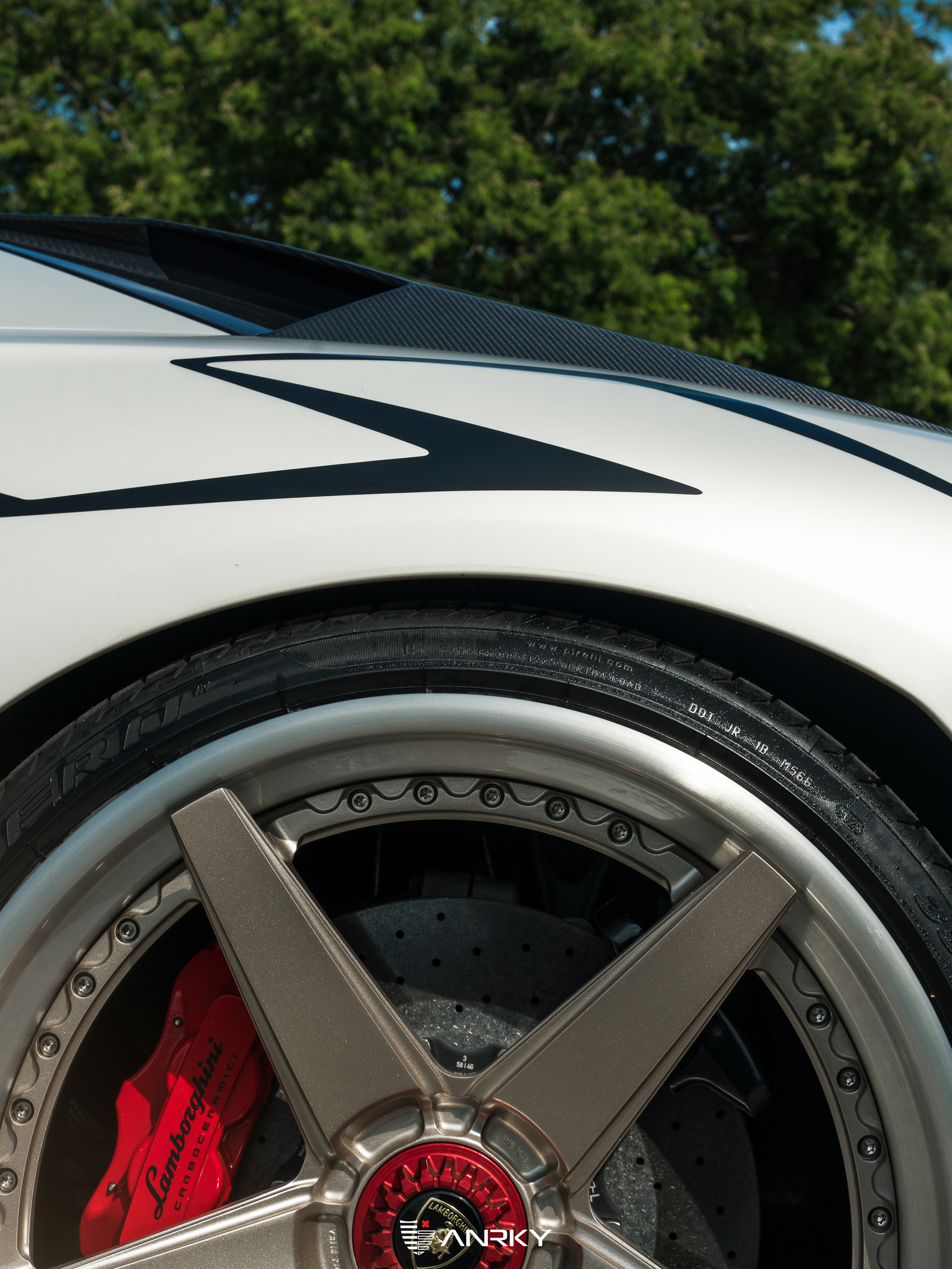 Lamborghini Aventador SV Roadster | Ballon White | ANRKY RS5.3 | Satin White Gold