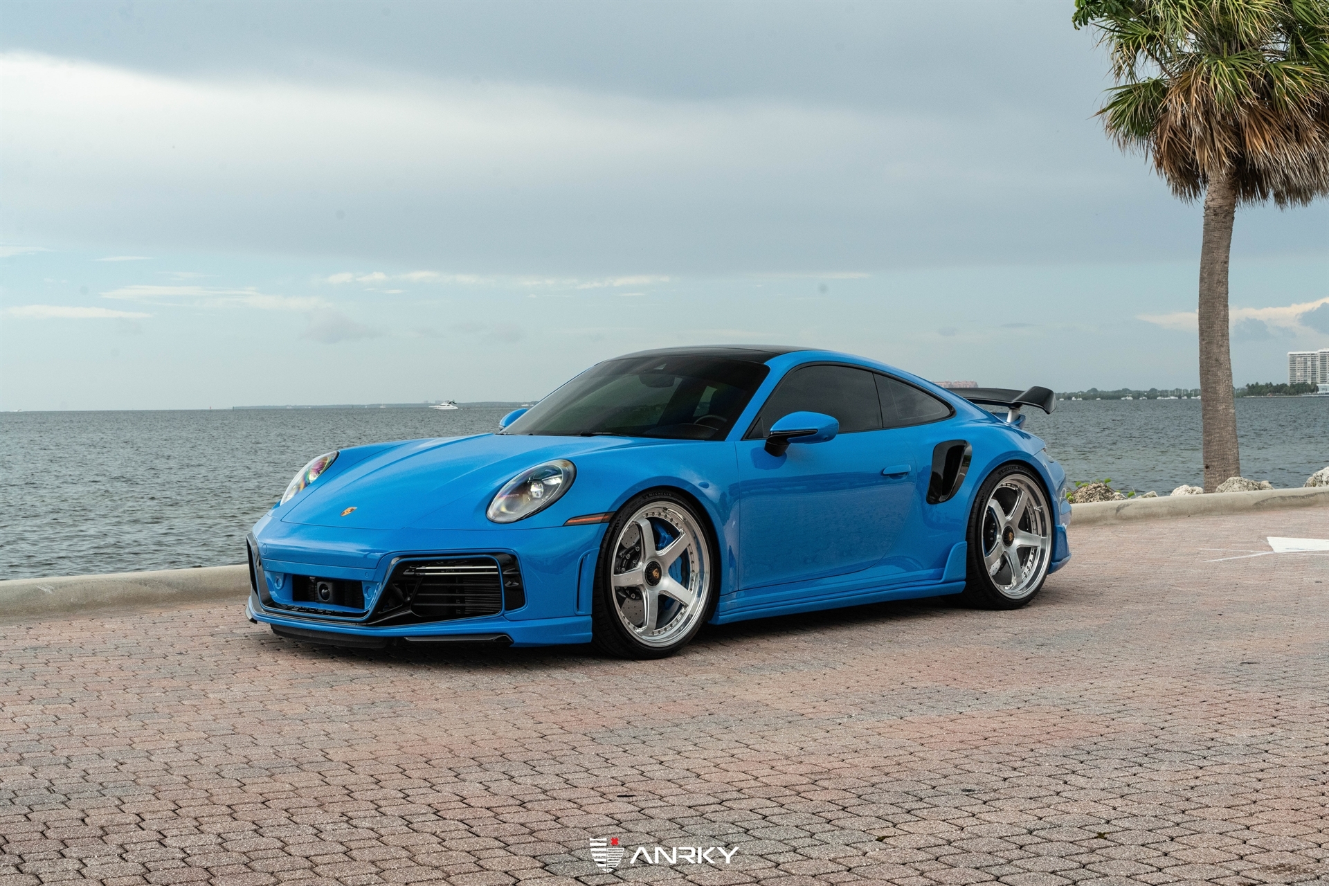 TECHART 992 Turbo S | Riviera Blue | on ANRKY JDX-200 | Brushed Clear Face + Mirror Polished Windows