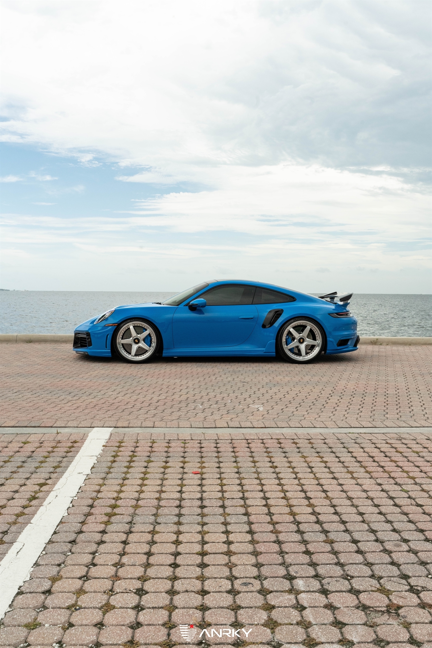 TECHART 992 Turbo S | Riviera Blue | on ANRKY JDX-200 | Brushed Clear Face + Mirror Polished Windows