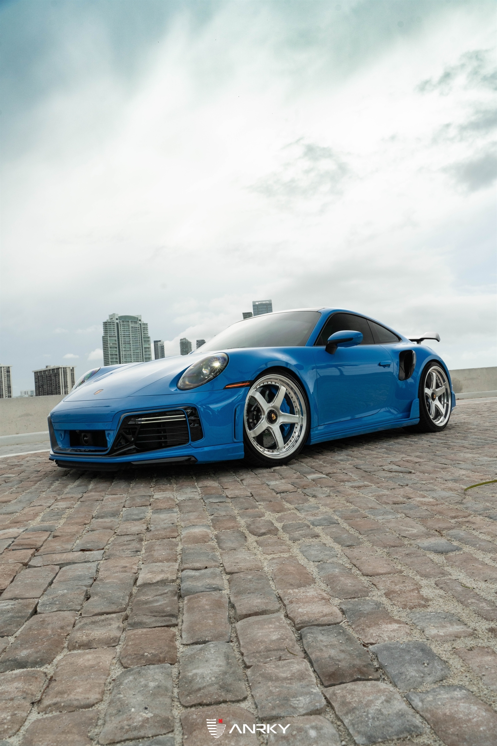 TECHART 992 Turbo S | Riviera Blue | on ANRKY JDX-200 | Brushed Clear Face + Mirror Polished Windows