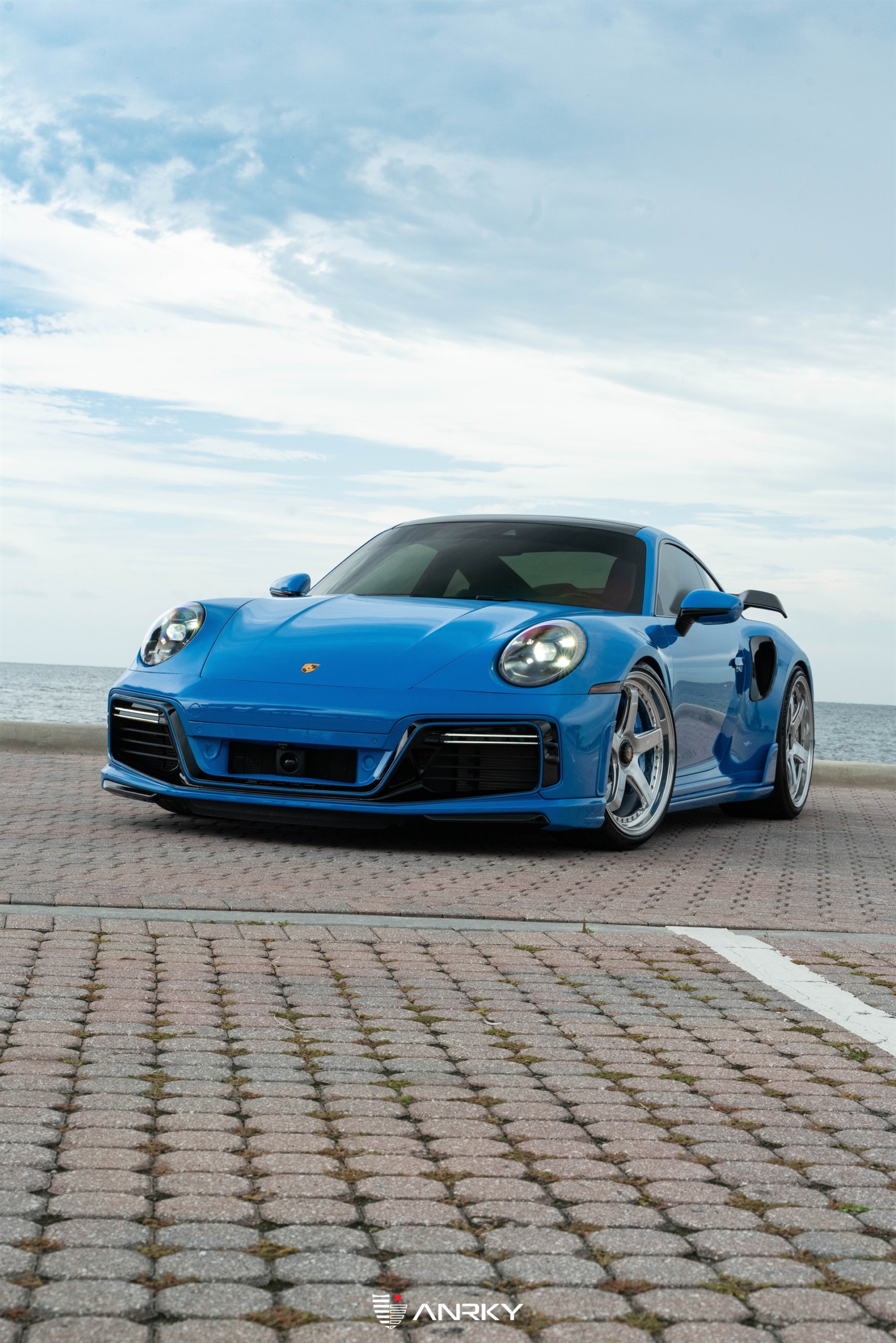 TECHART 992 Turbo S | Riviera Blue | on ANRKY JDX-200 | Brushed Clear Face + Mirror Polished Windows