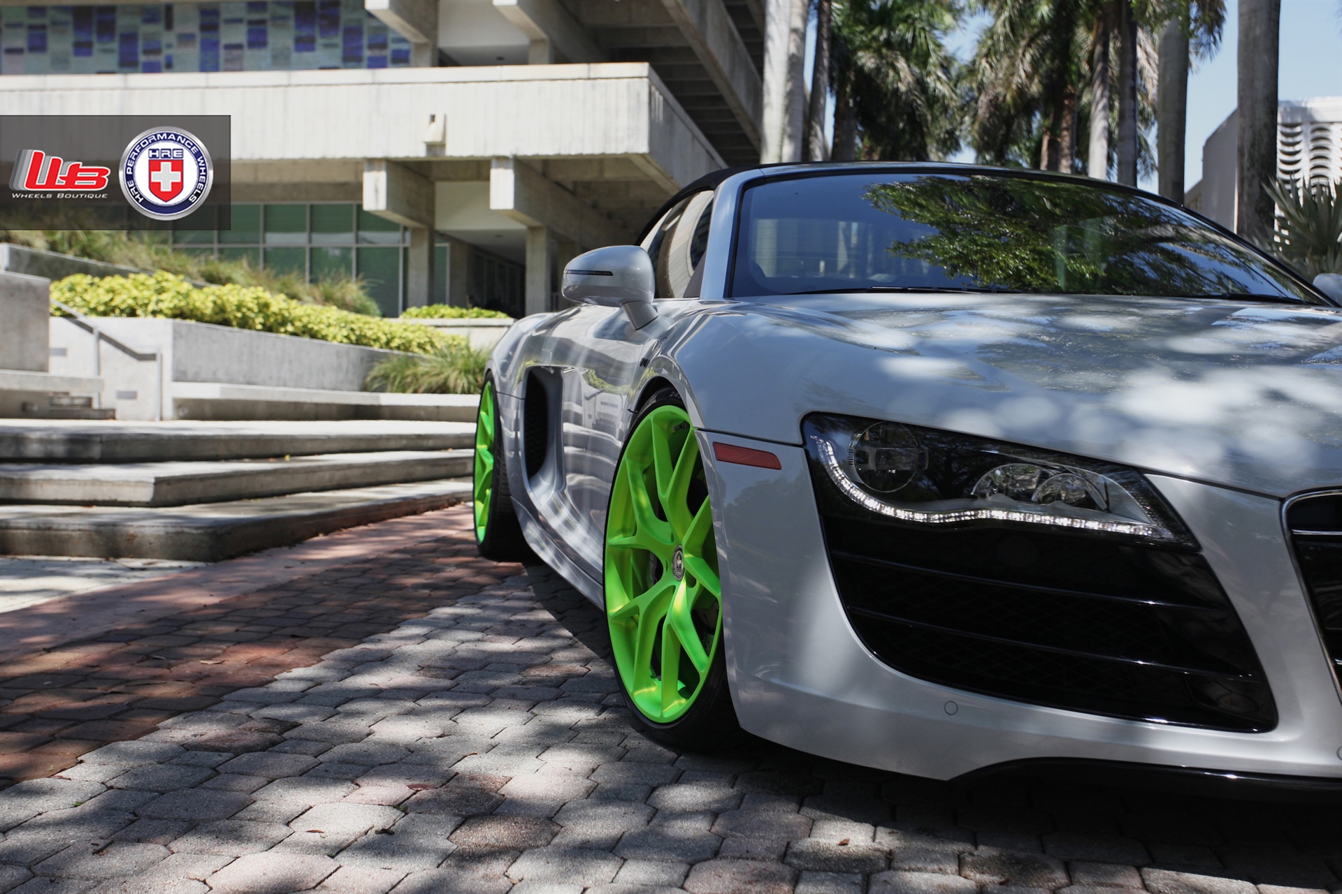 HRE P101 – Satin Monster Green | Audi R8