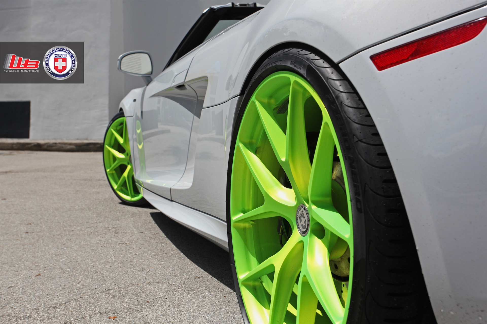 HRE P101 – Satin Monster Green | Audi R8