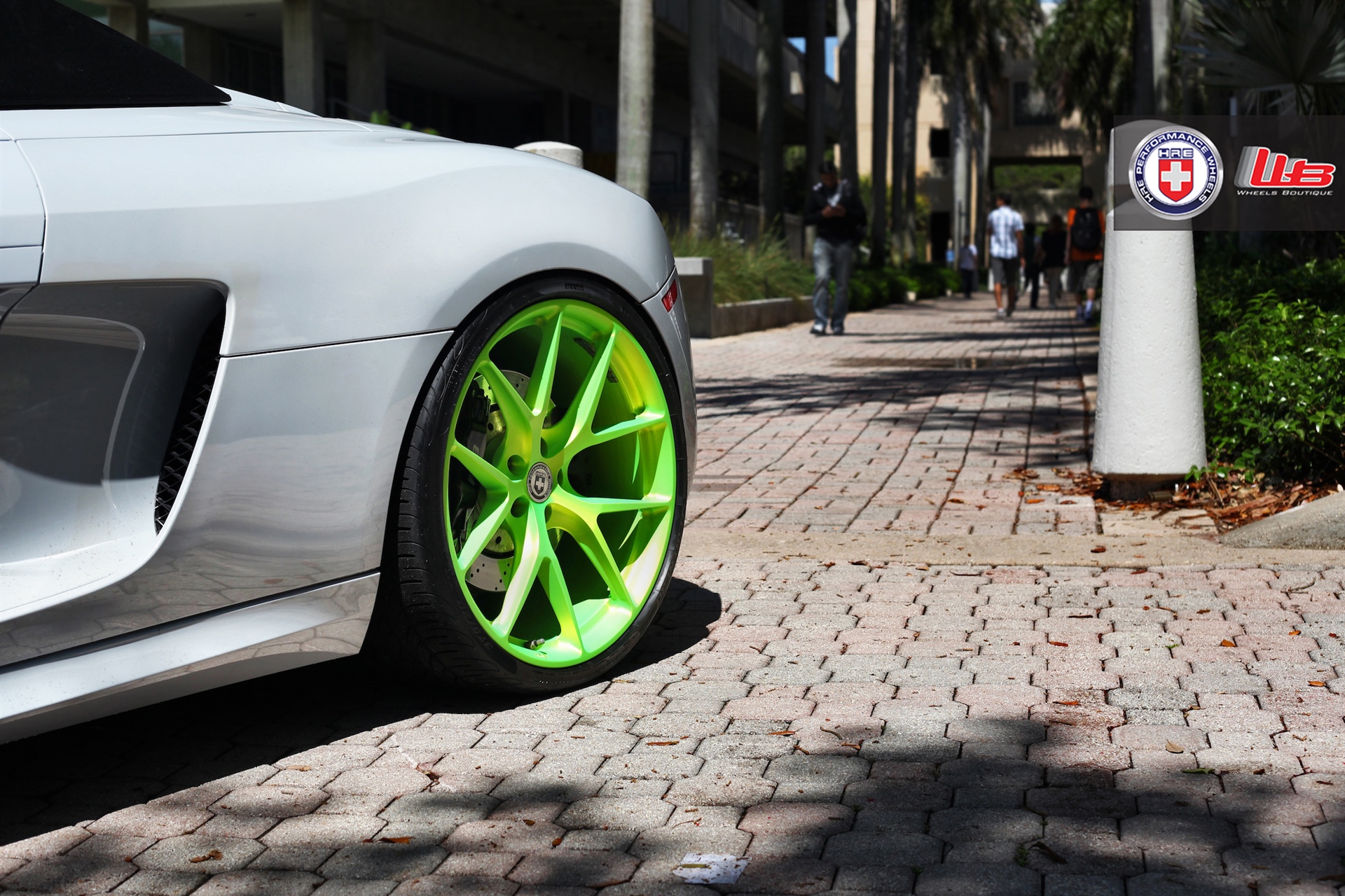 HRE P101 – Satin Monster Green | Audi R8