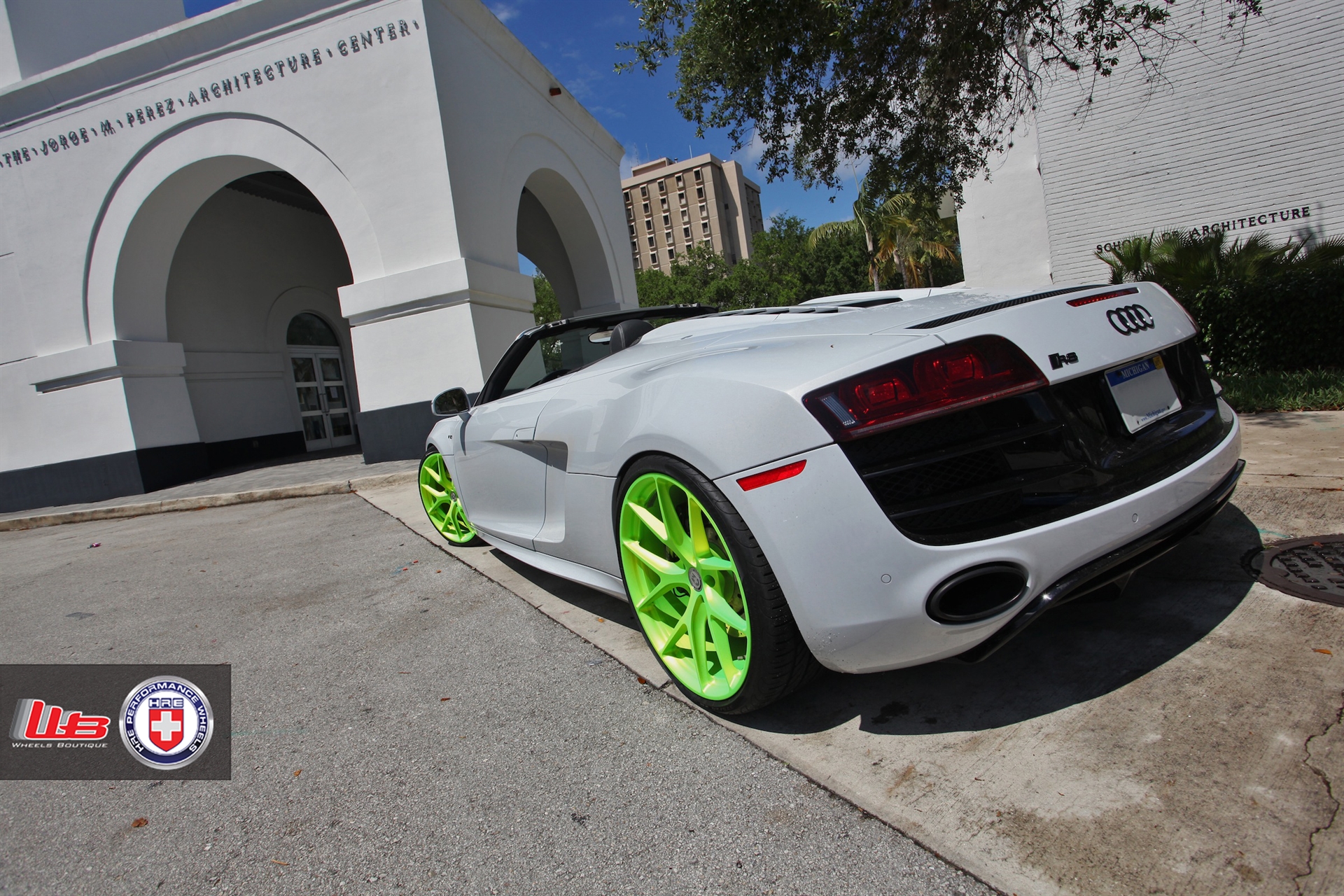 HRE P101 – Satin Monster Green | Audi R8