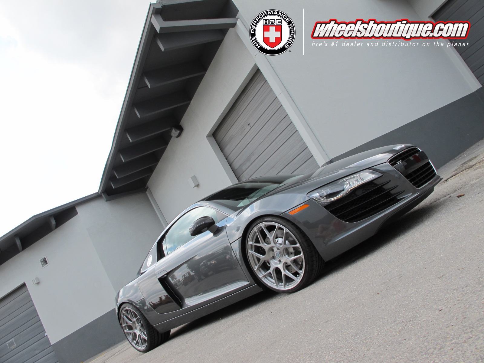 HRE P40SC Conical Rims in brushed silver