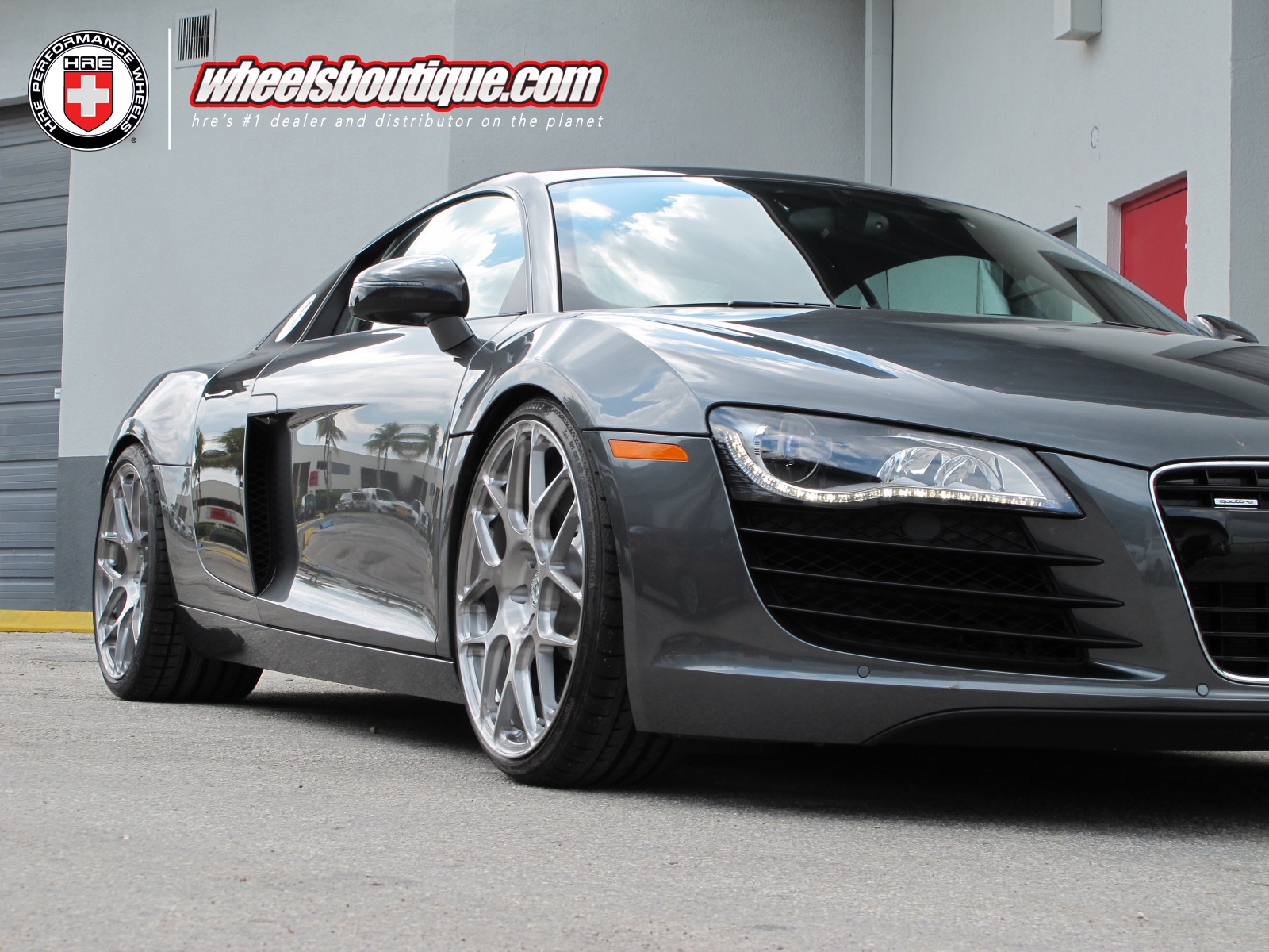 HRE P40SC Conical Rims in brushed silver