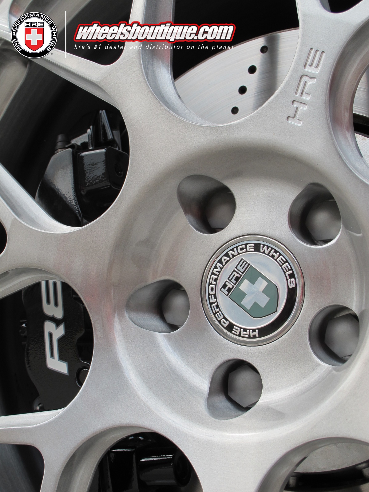 HRE P40SC Conical Rims in brushed silver