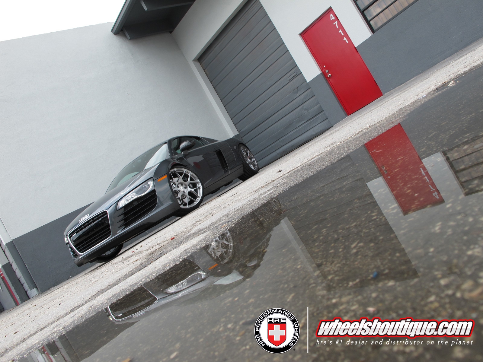 HRE P40SC Conical Rims in brushed silver